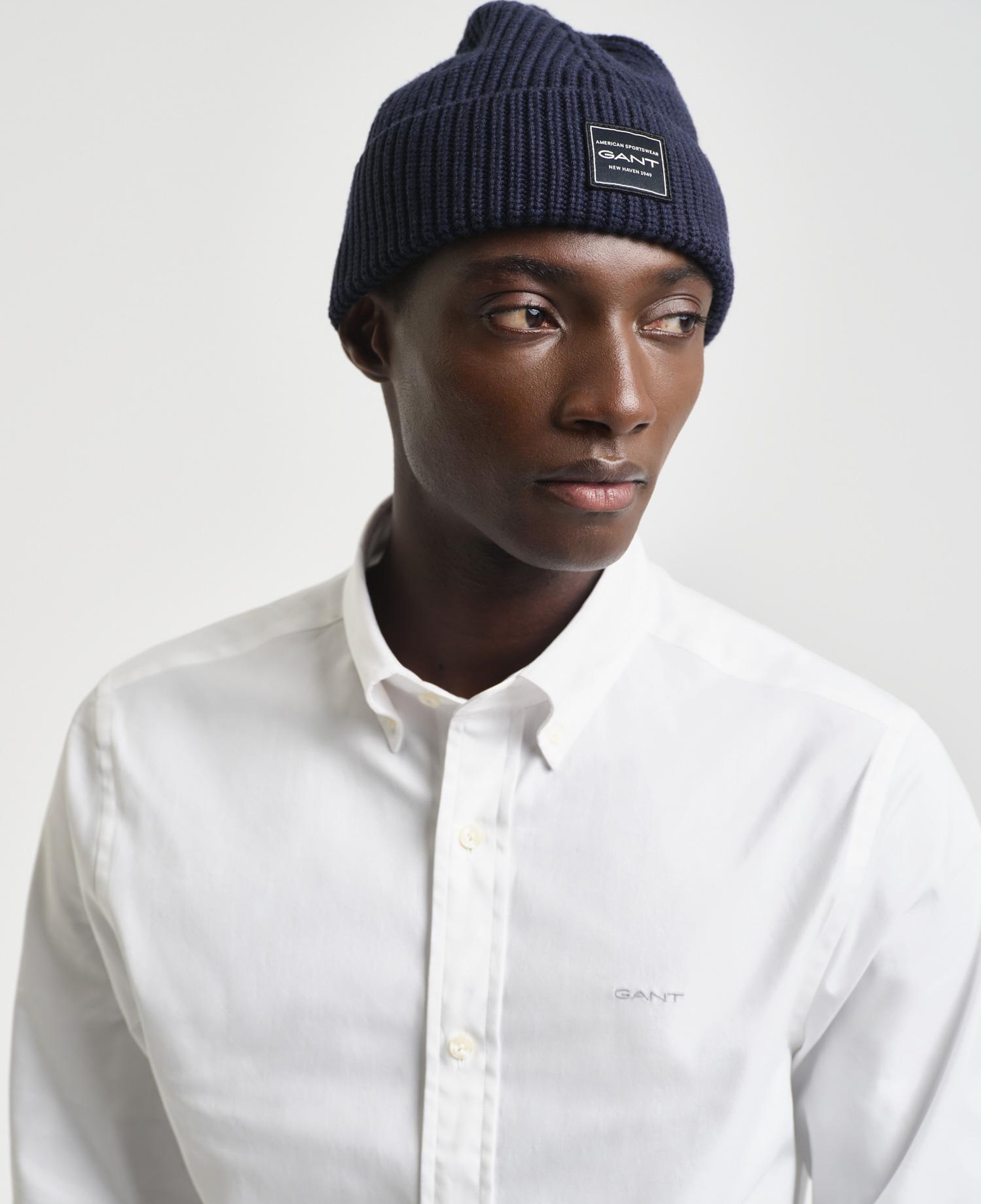 GANT Erkek Beyaz Slim Fit Düğmeli Yaka Oxford Gömlek