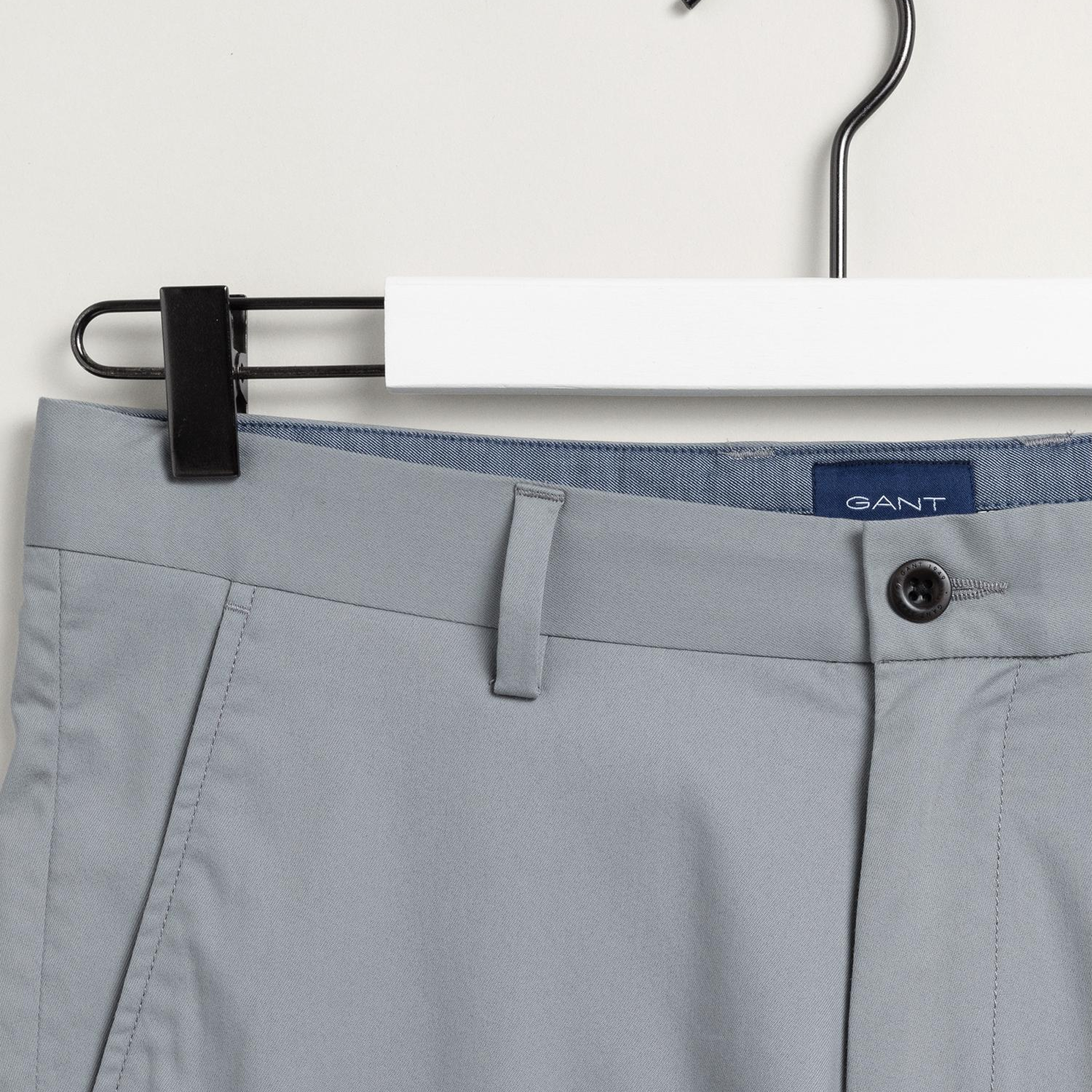Gant Erkek Gri Slim Fit Şort