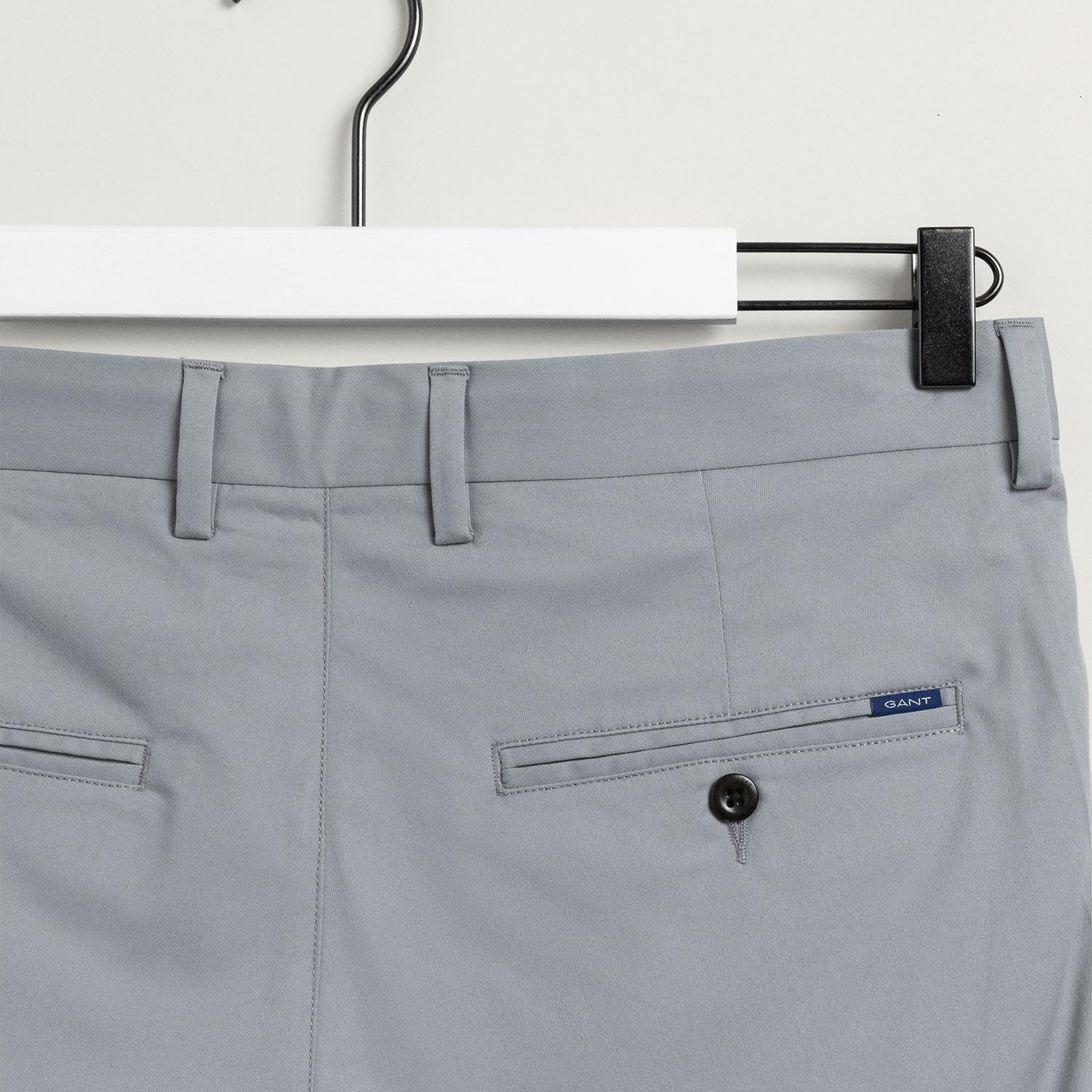 Gant Erkek Gri Slim Fit Şort