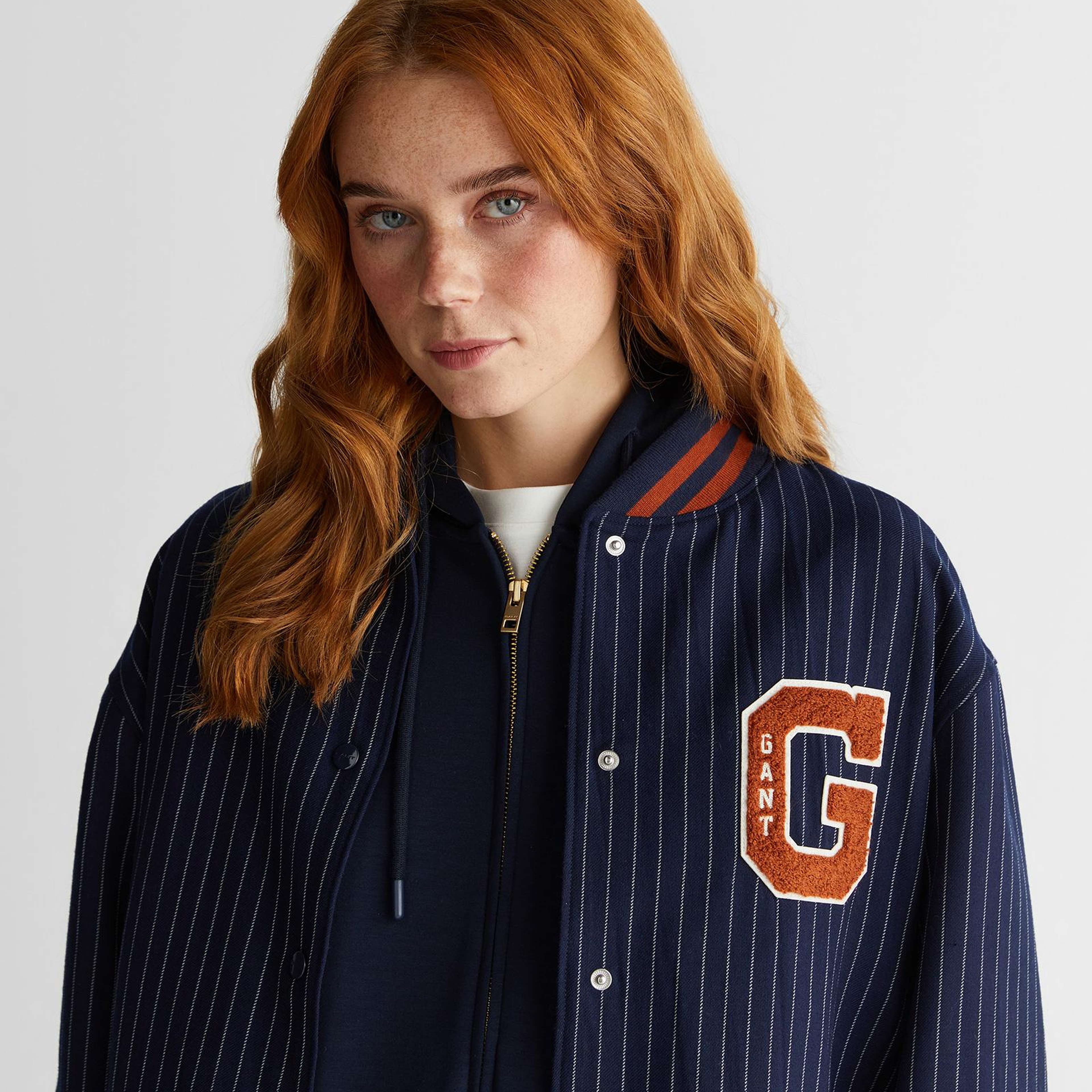 GANT Kadın Lacivert Standart Fit Mont
