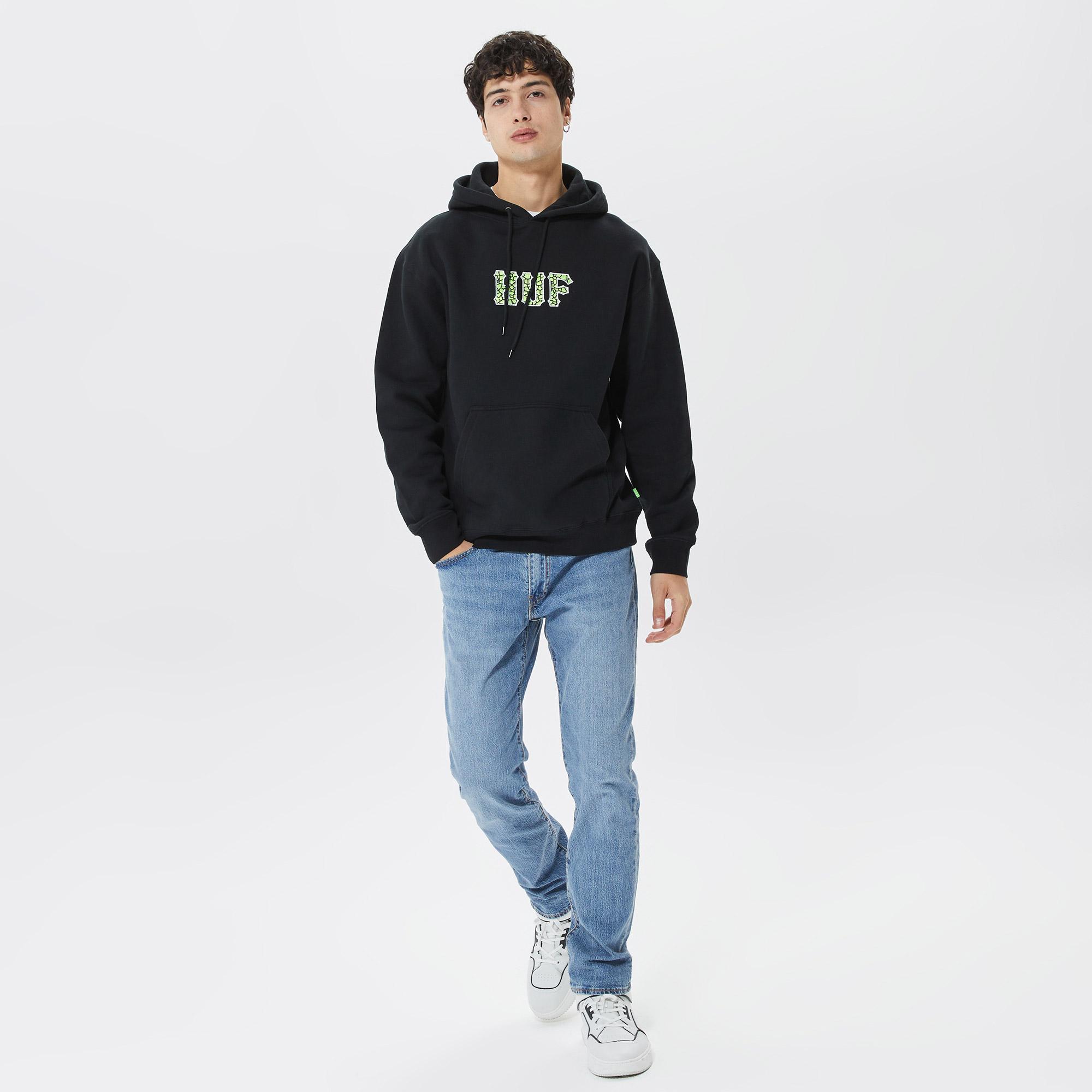 Huf Quake Conditions Erkek Siyah Hoodie