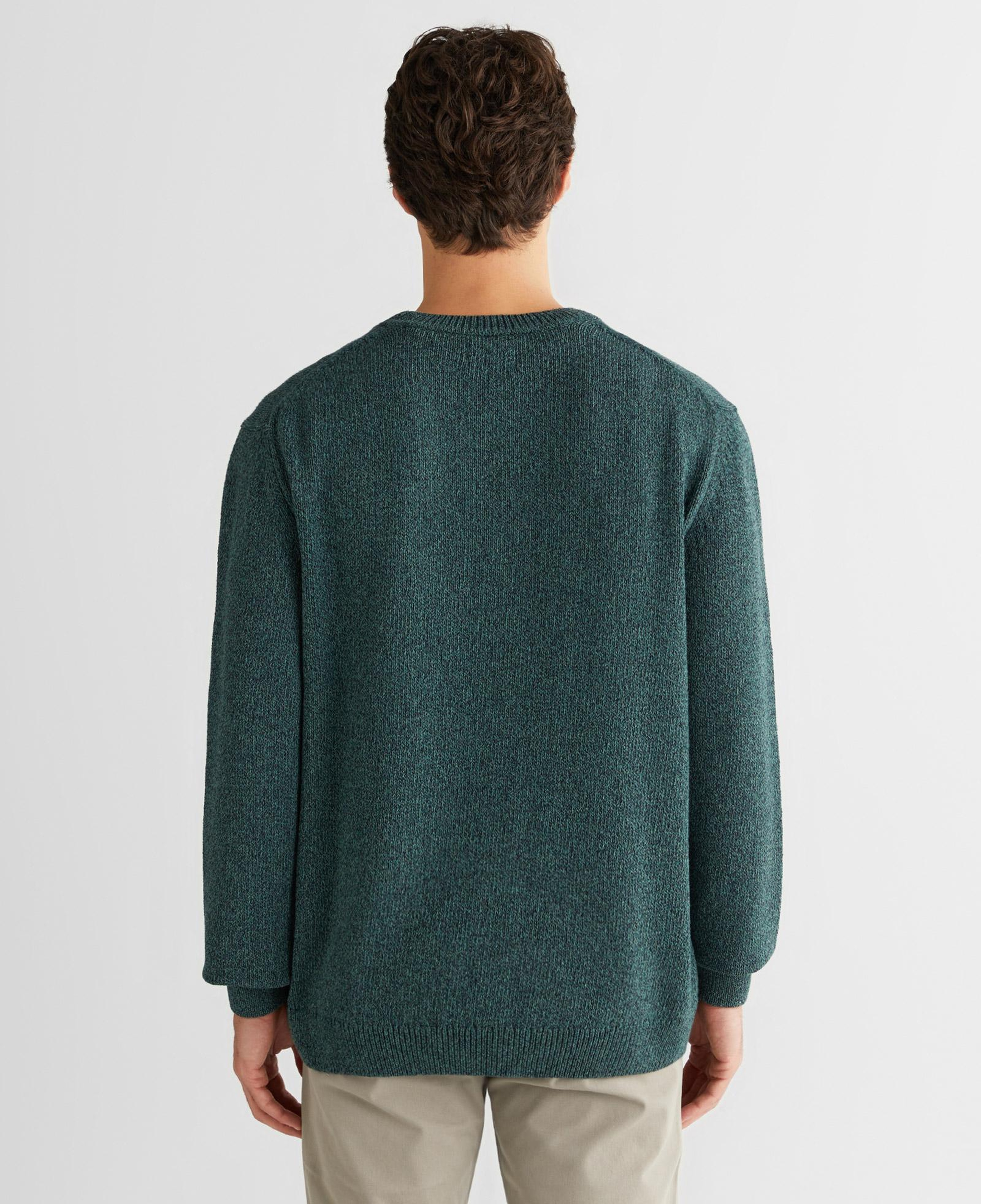 GANT Erkek Yeşil Relaxed Fit Bisiklet Yaka Triko