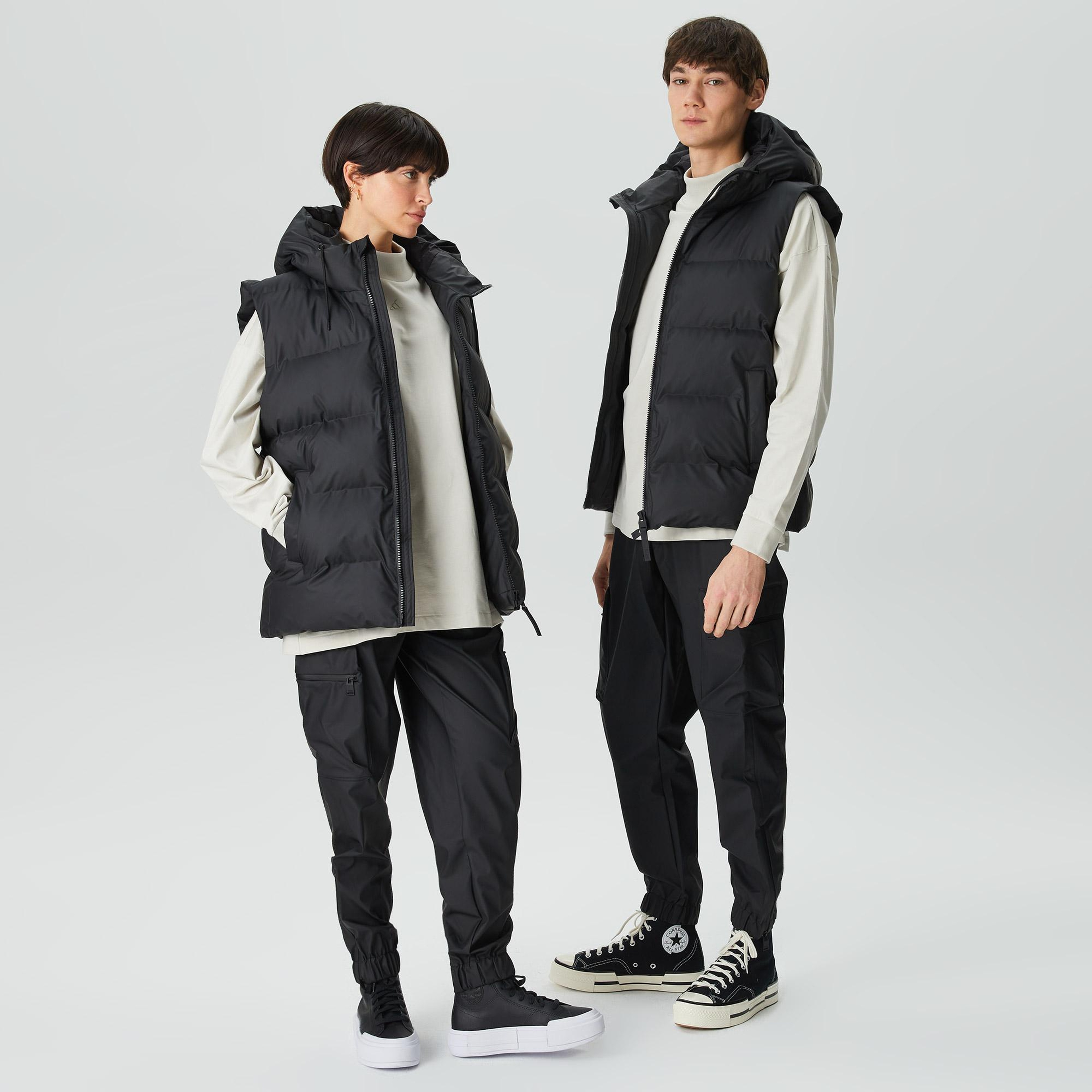 Rains Alta Puffer Vest W3T2 Unisex Siyah Mont