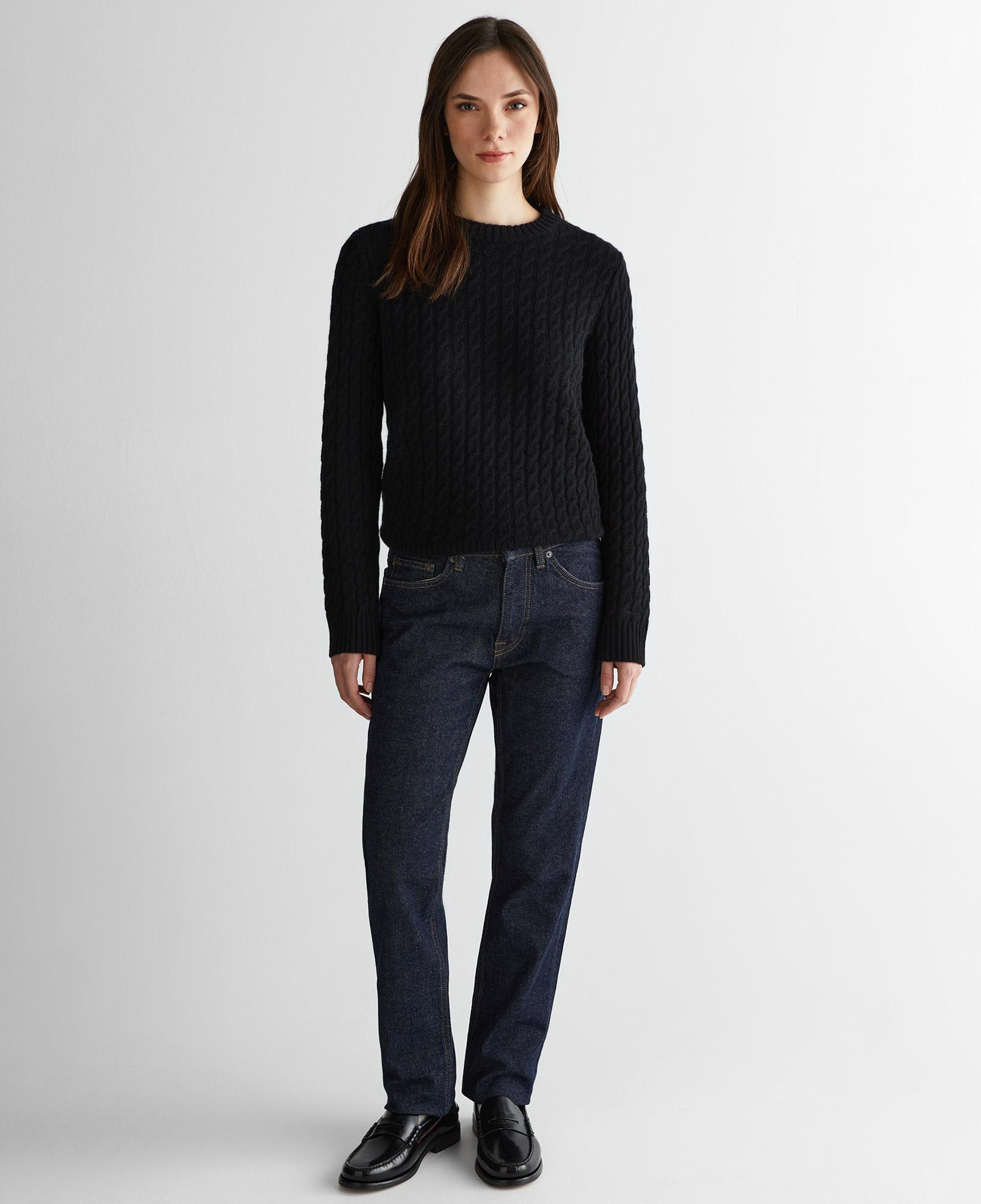 GANT Kadın Siyah Regular Fit Triko