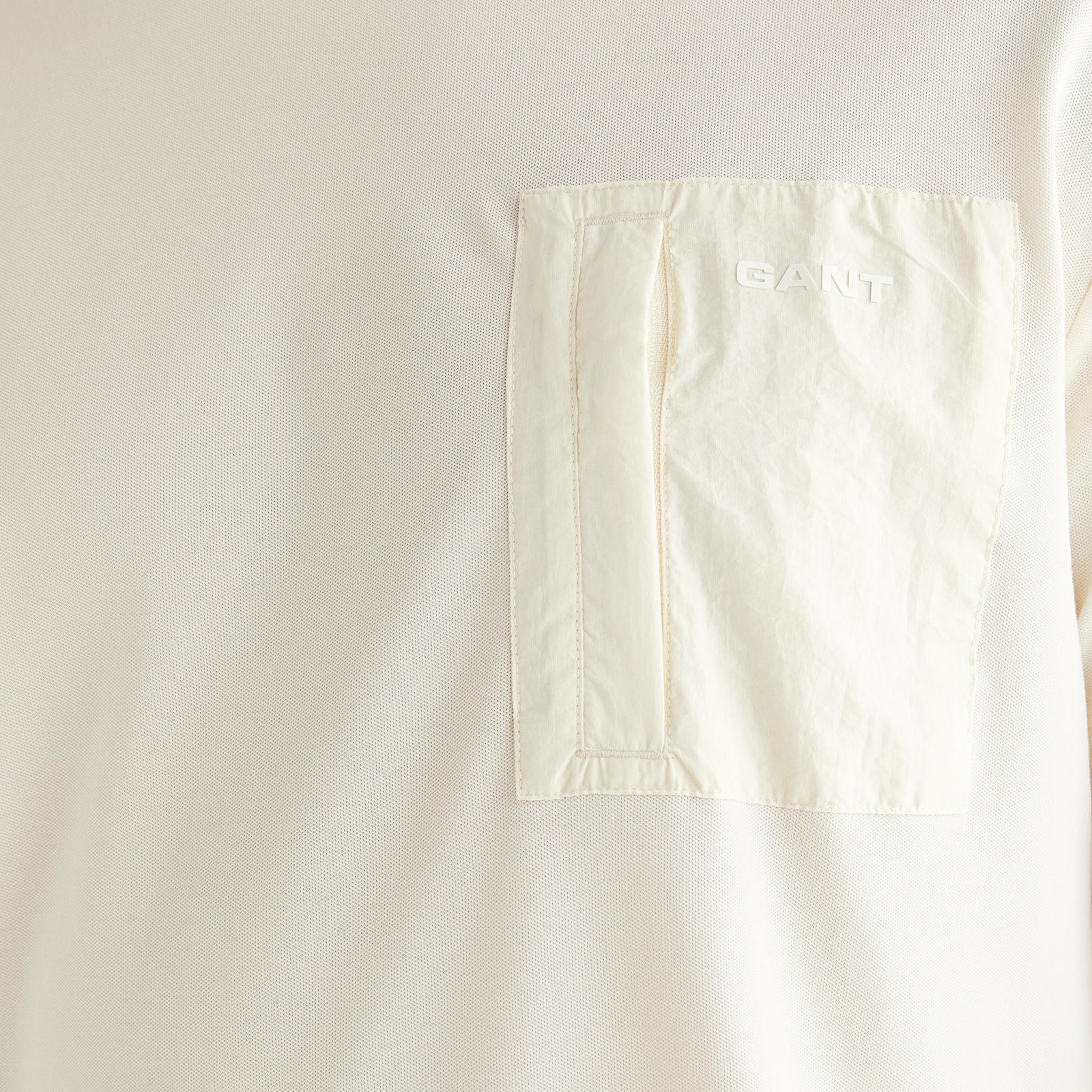 GANT Erkek Krem Regular Fit Bisiklet Yaka T-Shirt