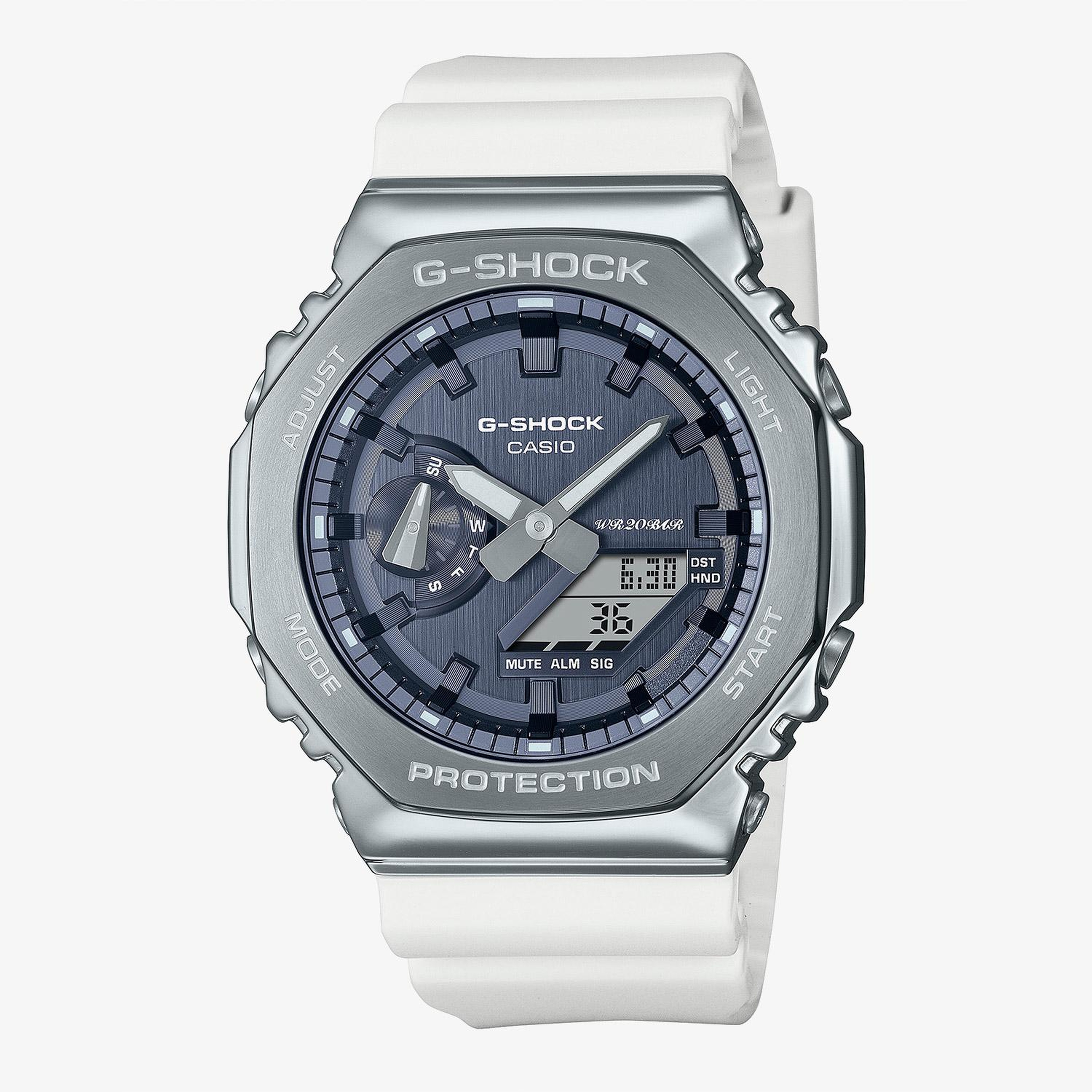 Casio GaB001Cbrs6Adr Erkek Gri/Beyaz Kol Saati