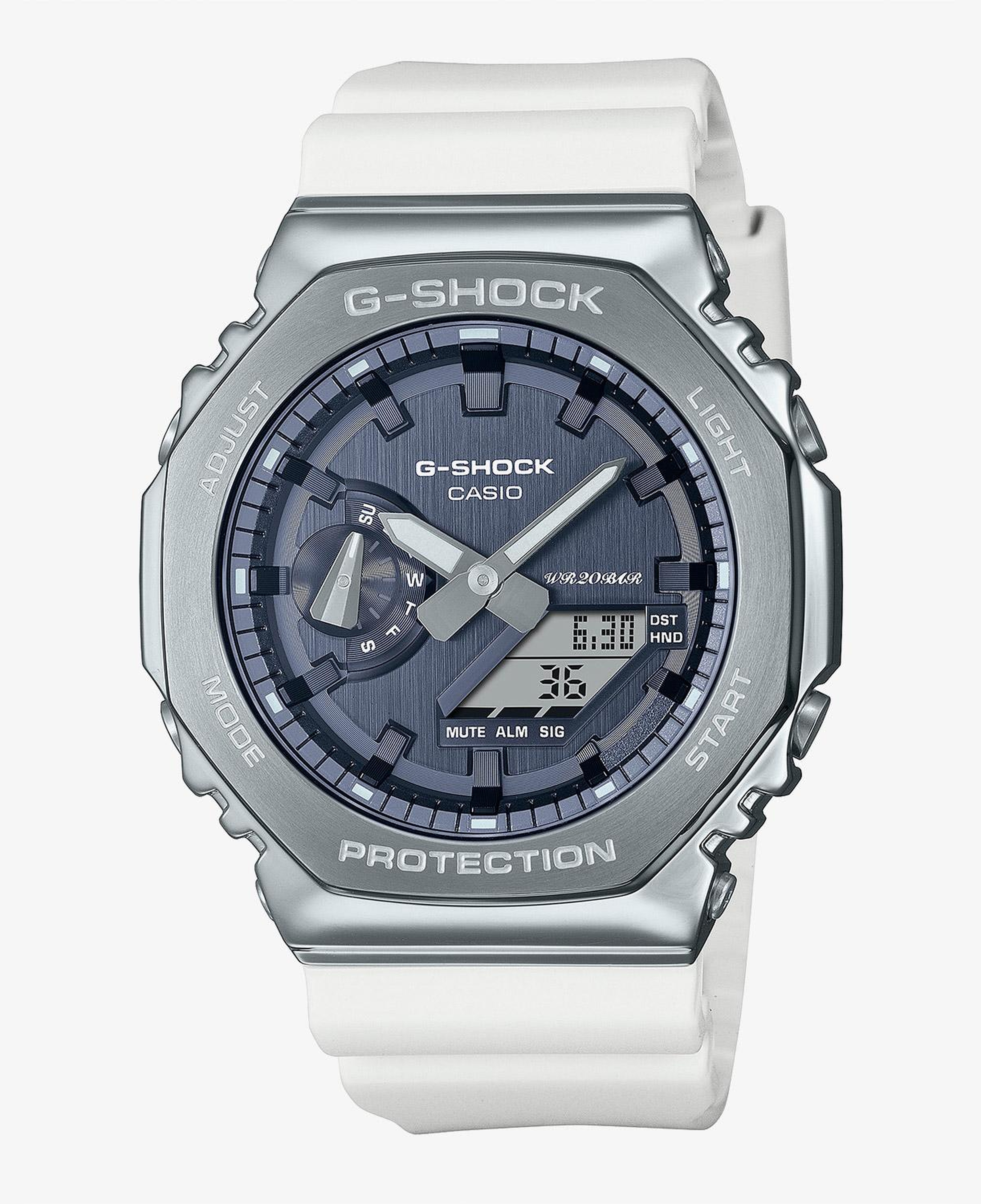Casio GaB001Cbrs6Adr Erkek Gri/Beyaz Kol Saati