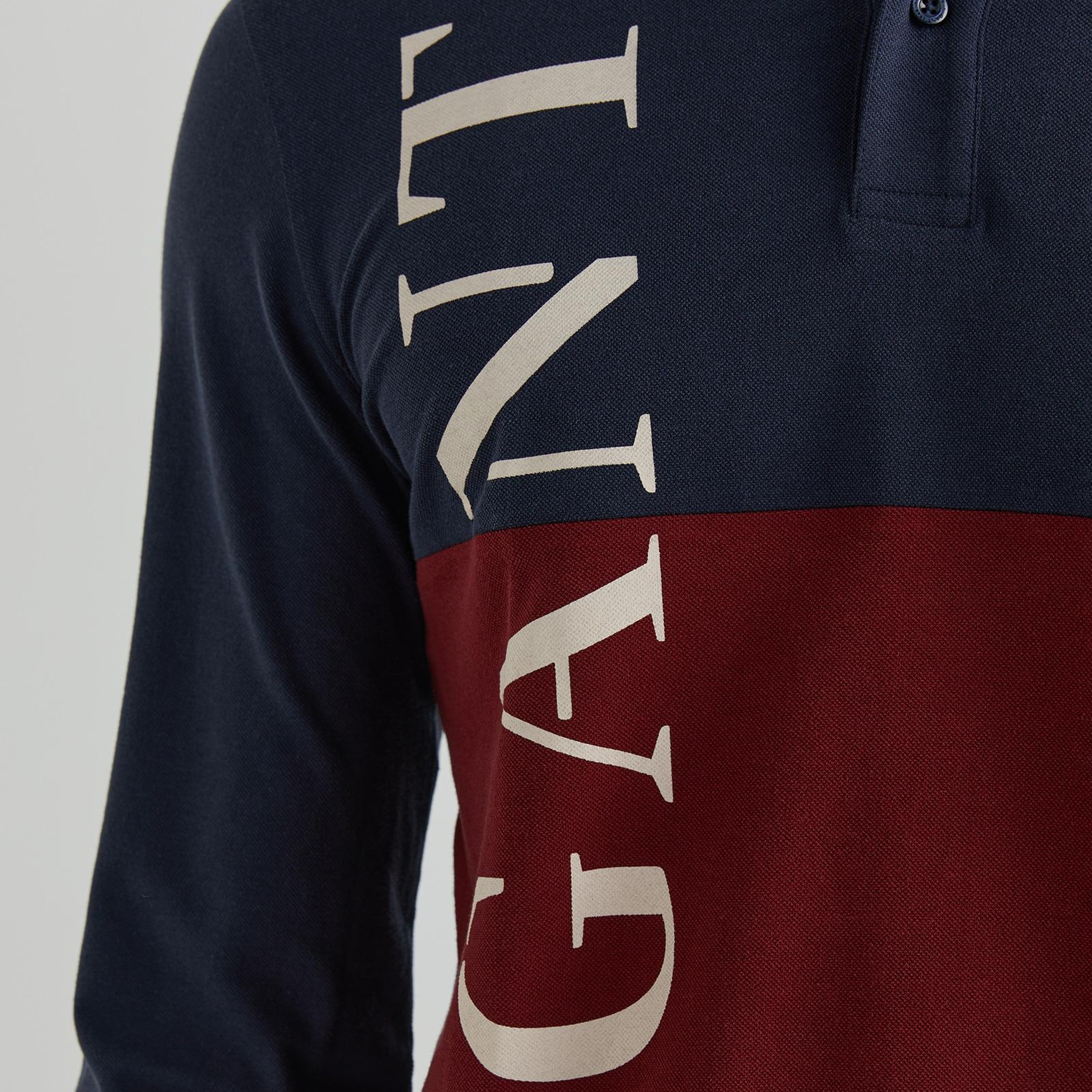 GANT Erkek Lacivert Regular Fit Renk Bloklu Logolu Polo