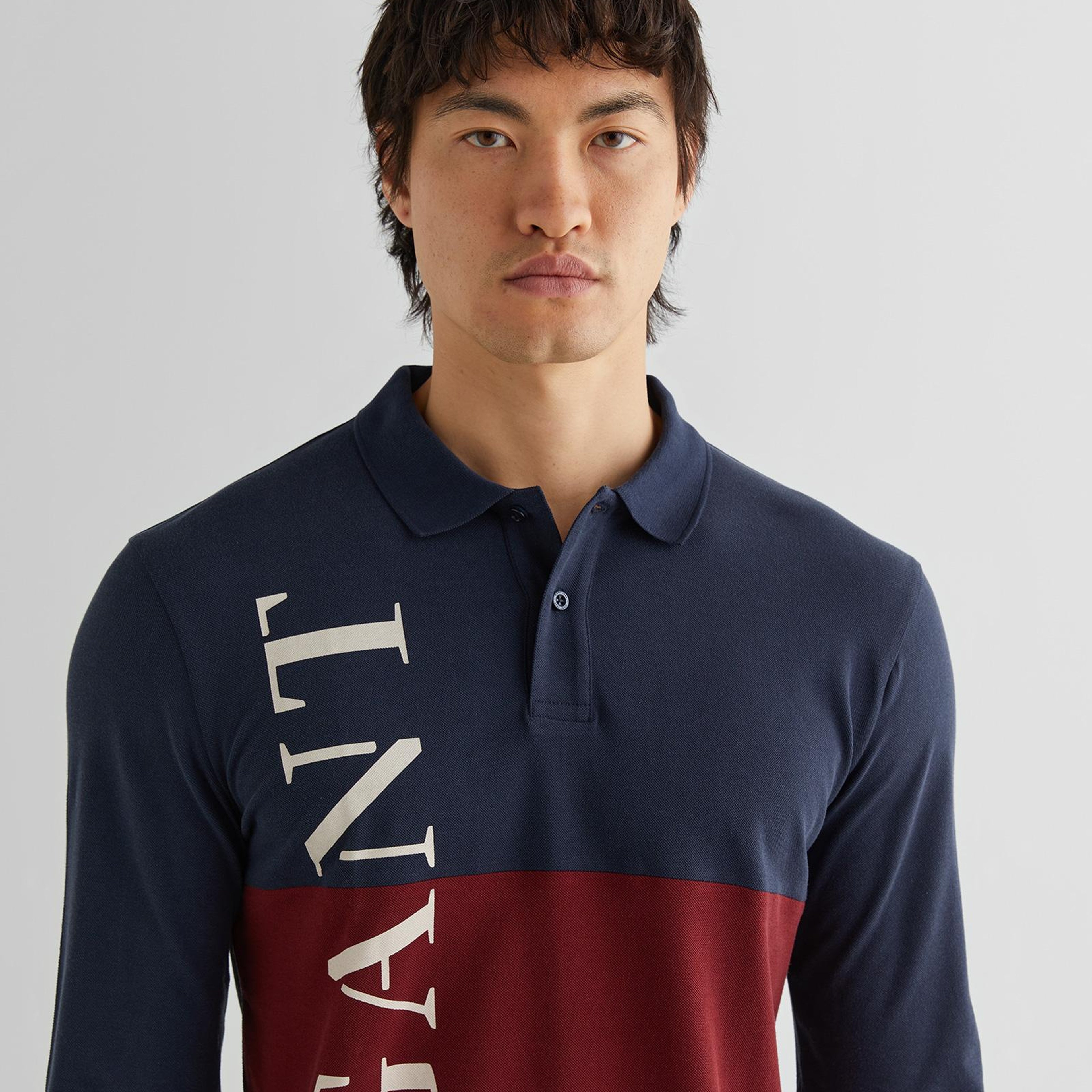 GANT Erkek Lacivert Regular Fit Renk Bloklu Logolu Polo