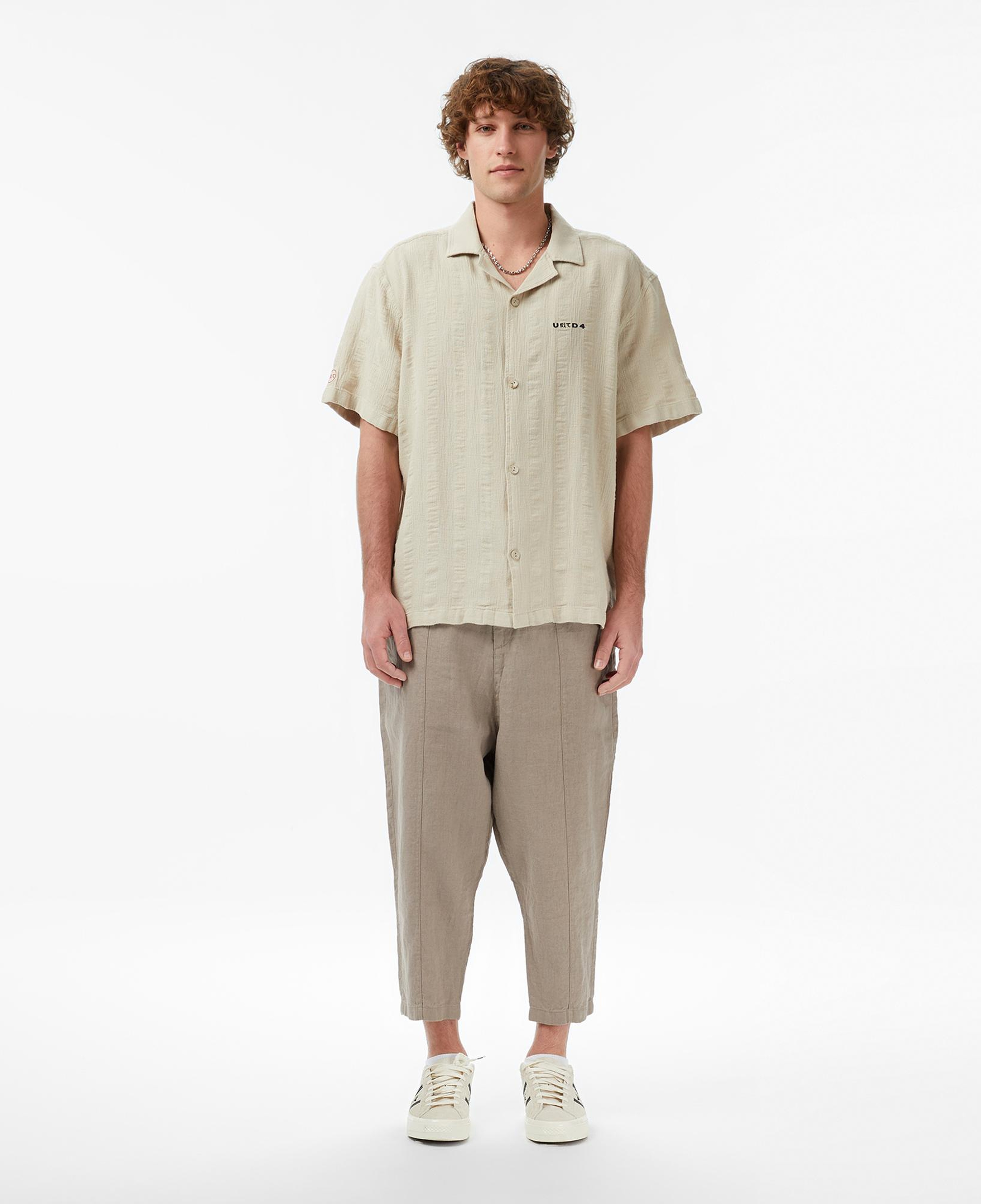 UNITED4 Comfort Fit Erkek Krem Gömlek