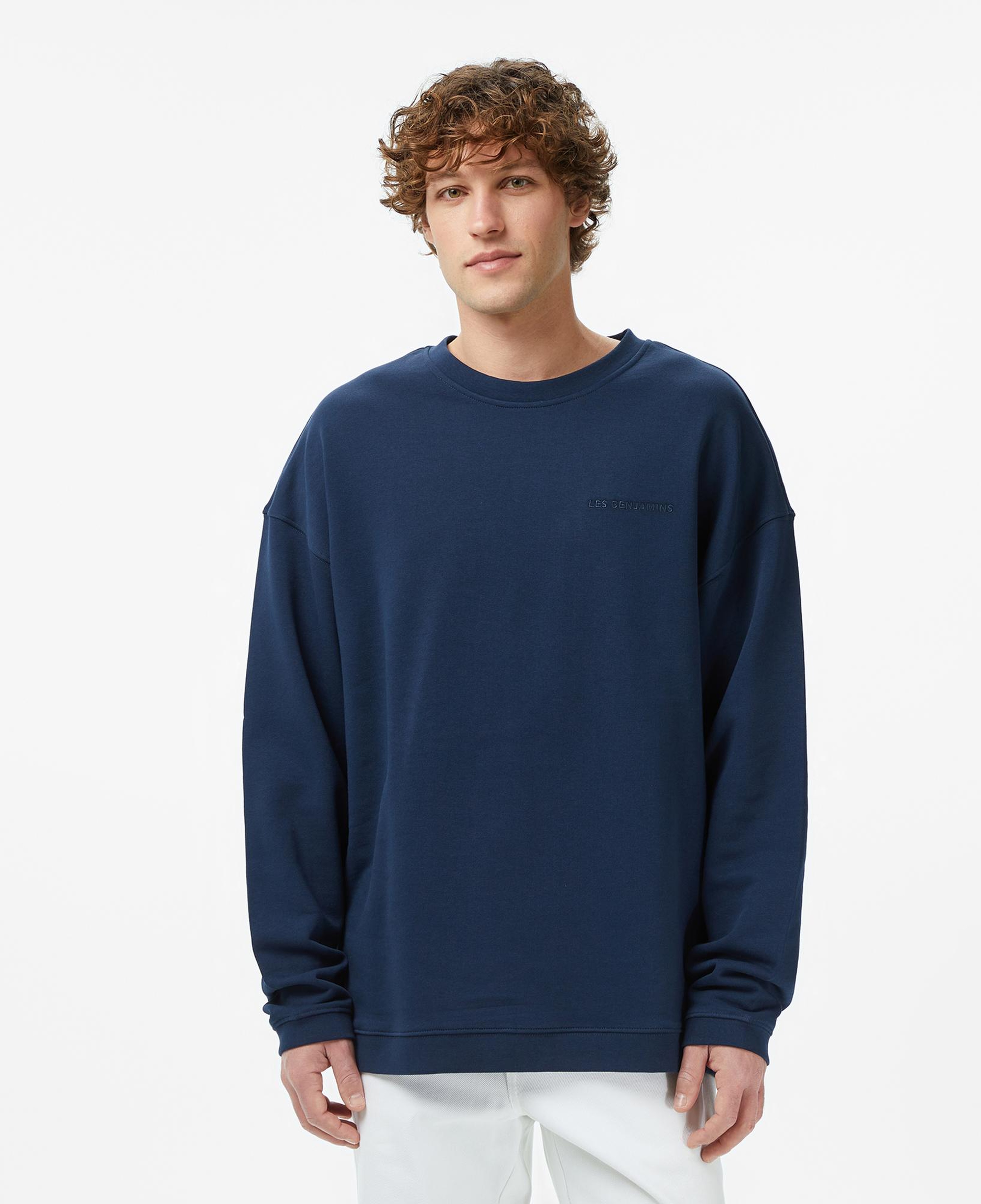 Les Benjamins Essentials 309 Erkek lacivert Sweatshirt