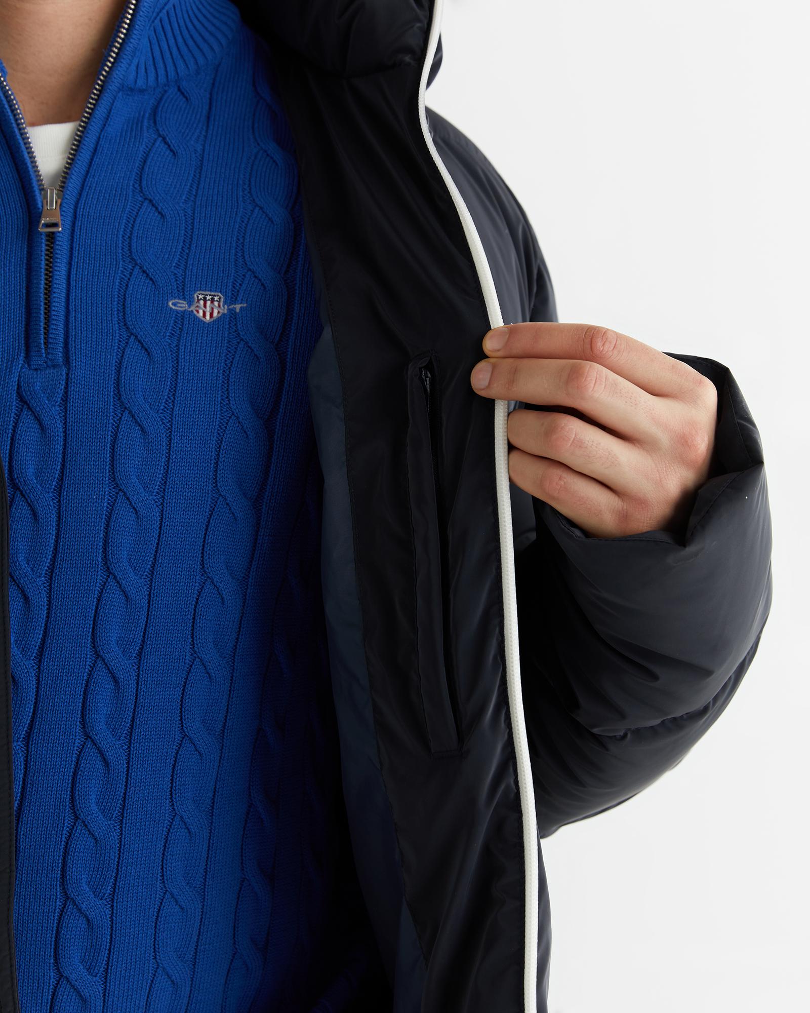 GANT Erkek Lacivert Regular Fit Fermuarlı Mont