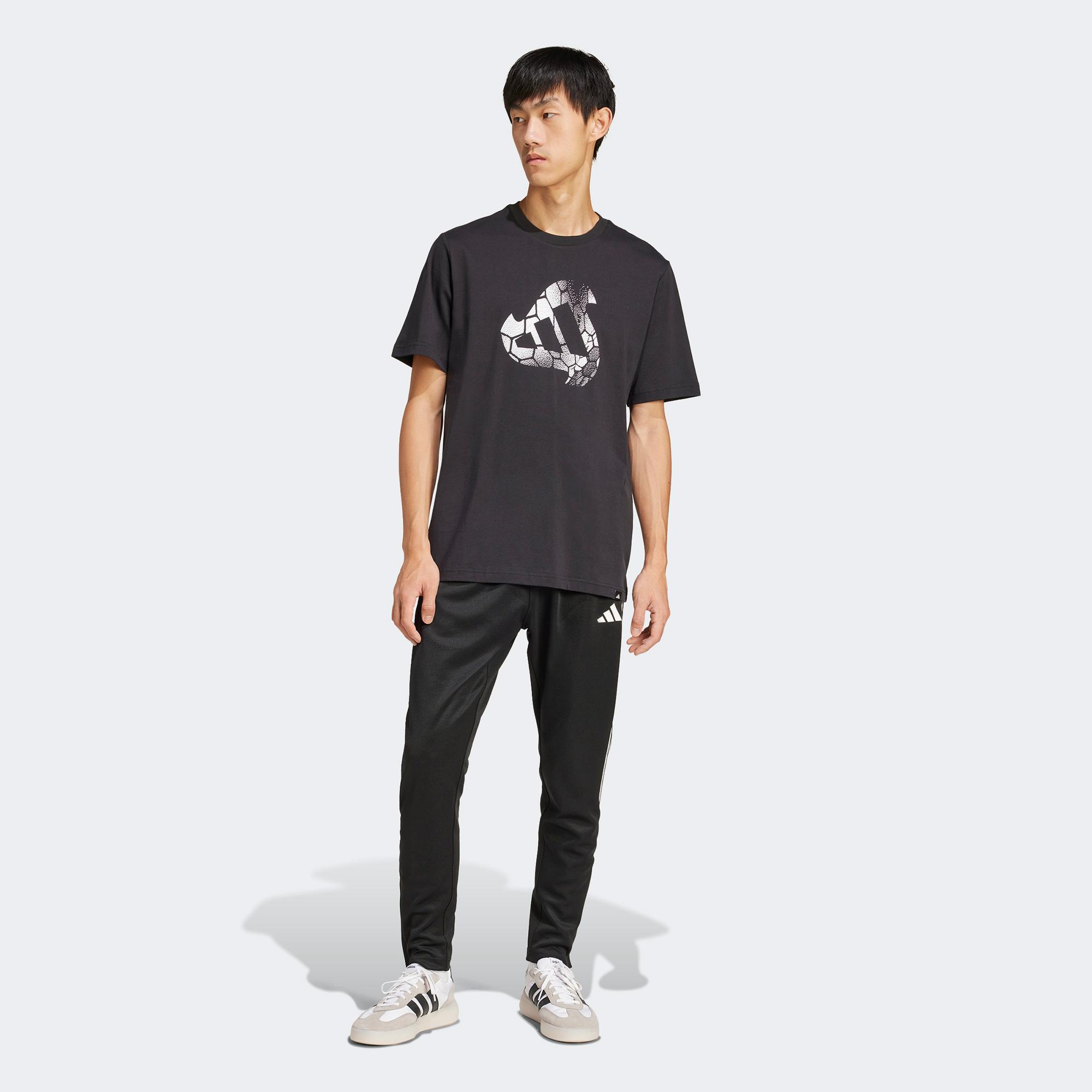 adidas House Of Tiro Graphic Erkek Siyah T-Shirt