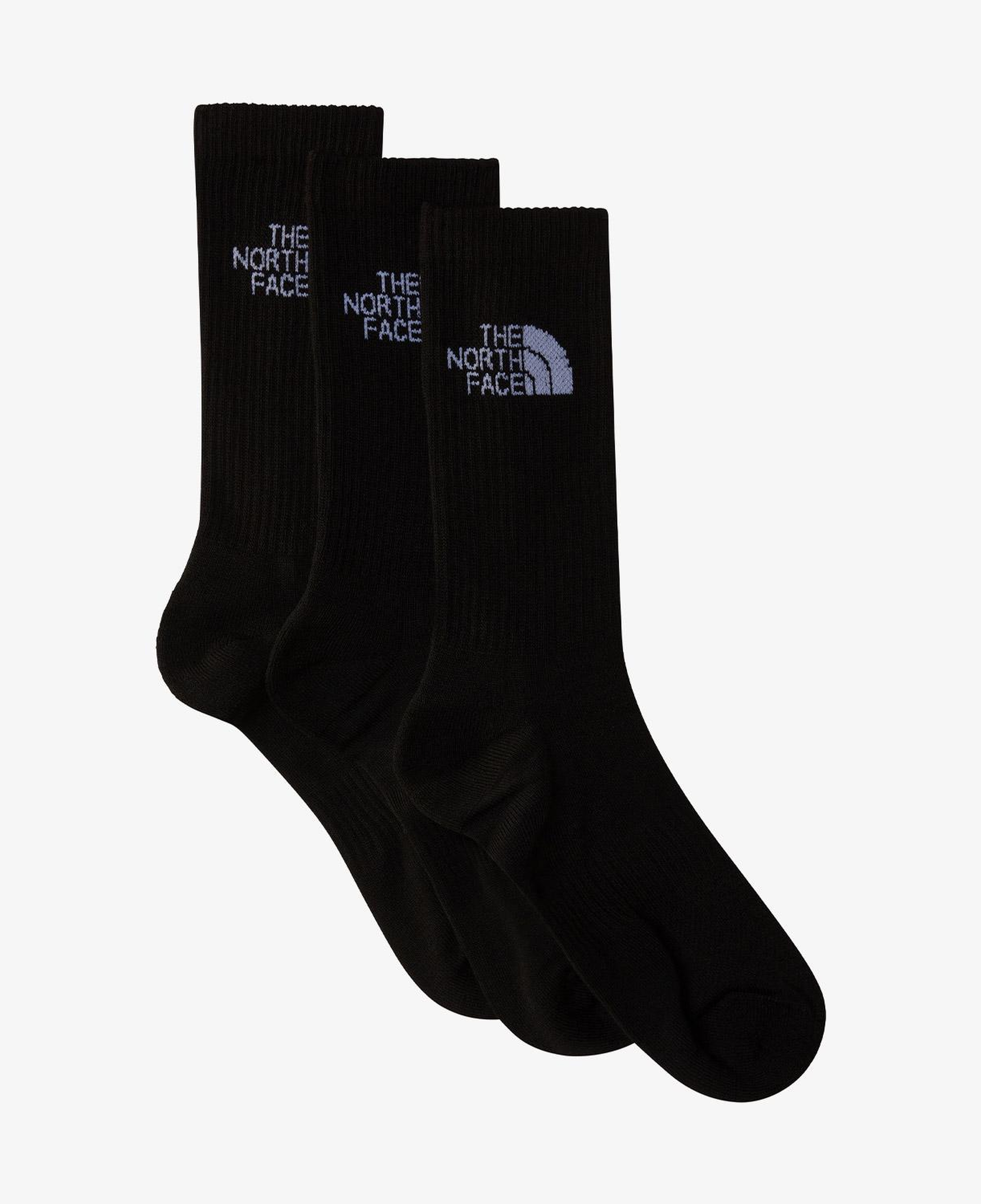 The North Face Multi Sport Cush Crew Sock 3lü Unisex Siyah Koşu Çorabı