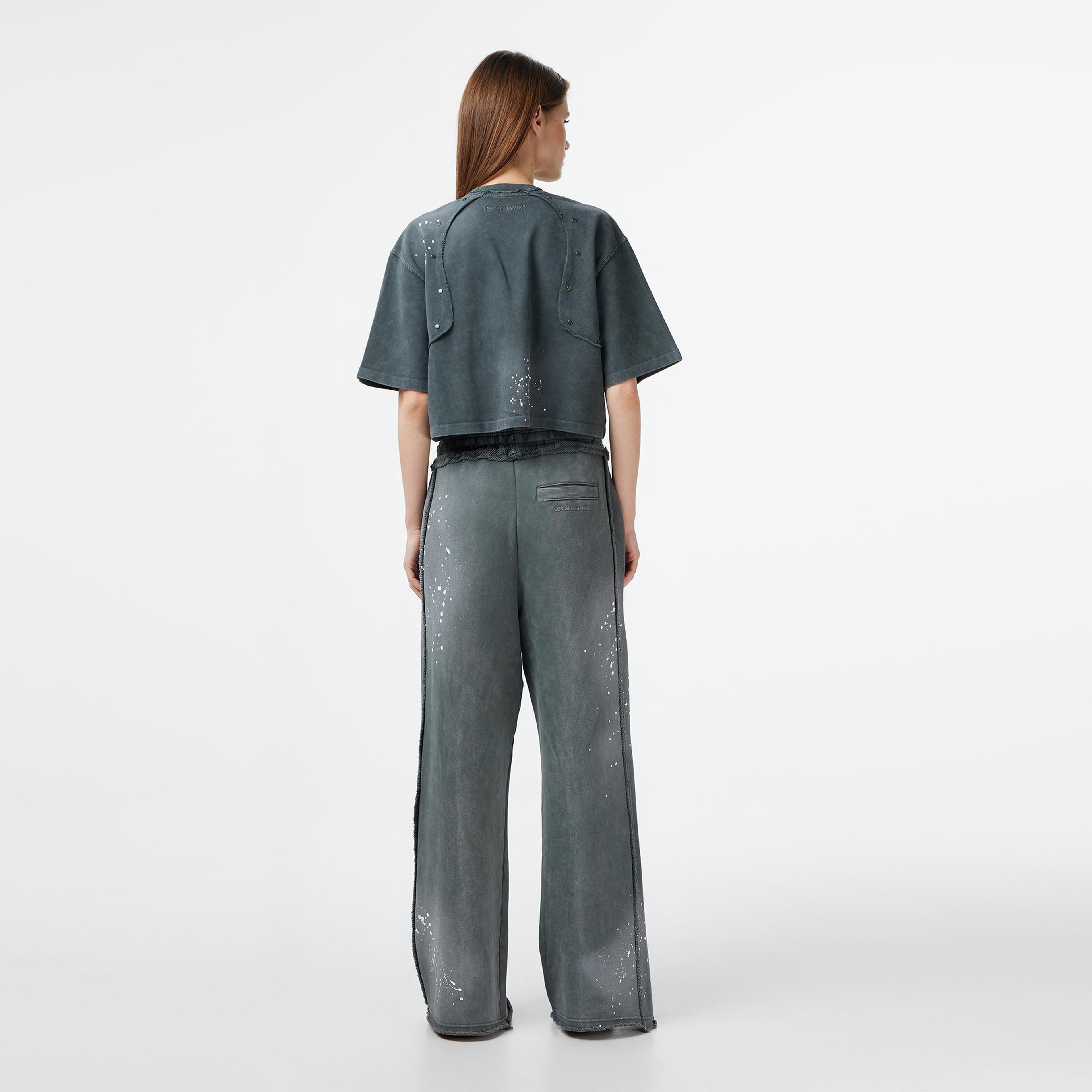 Les Benjamins Regular Fit Kadın Gri Eşofman Altı