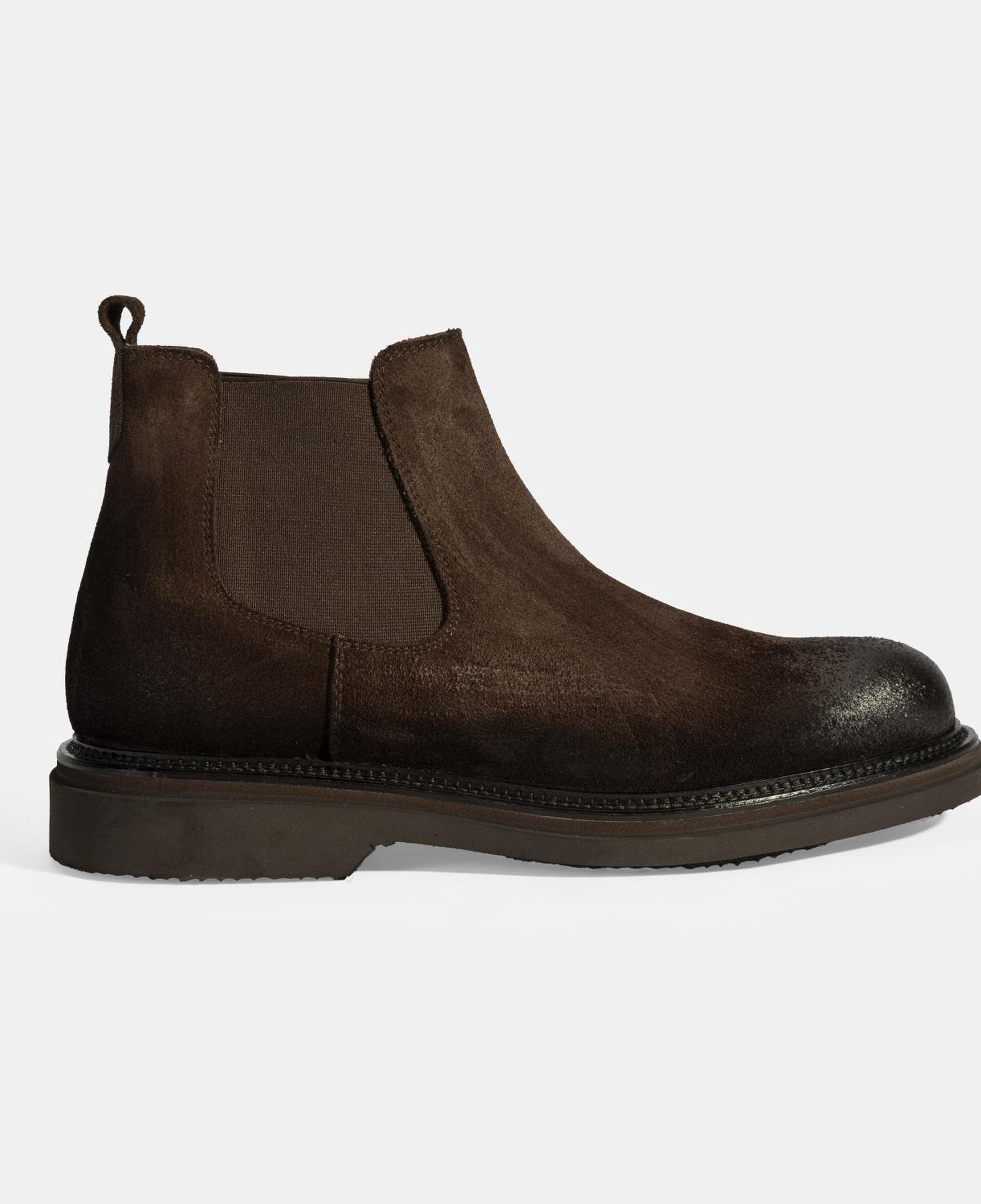 Erkek Kahve Lastikli Süet Bot