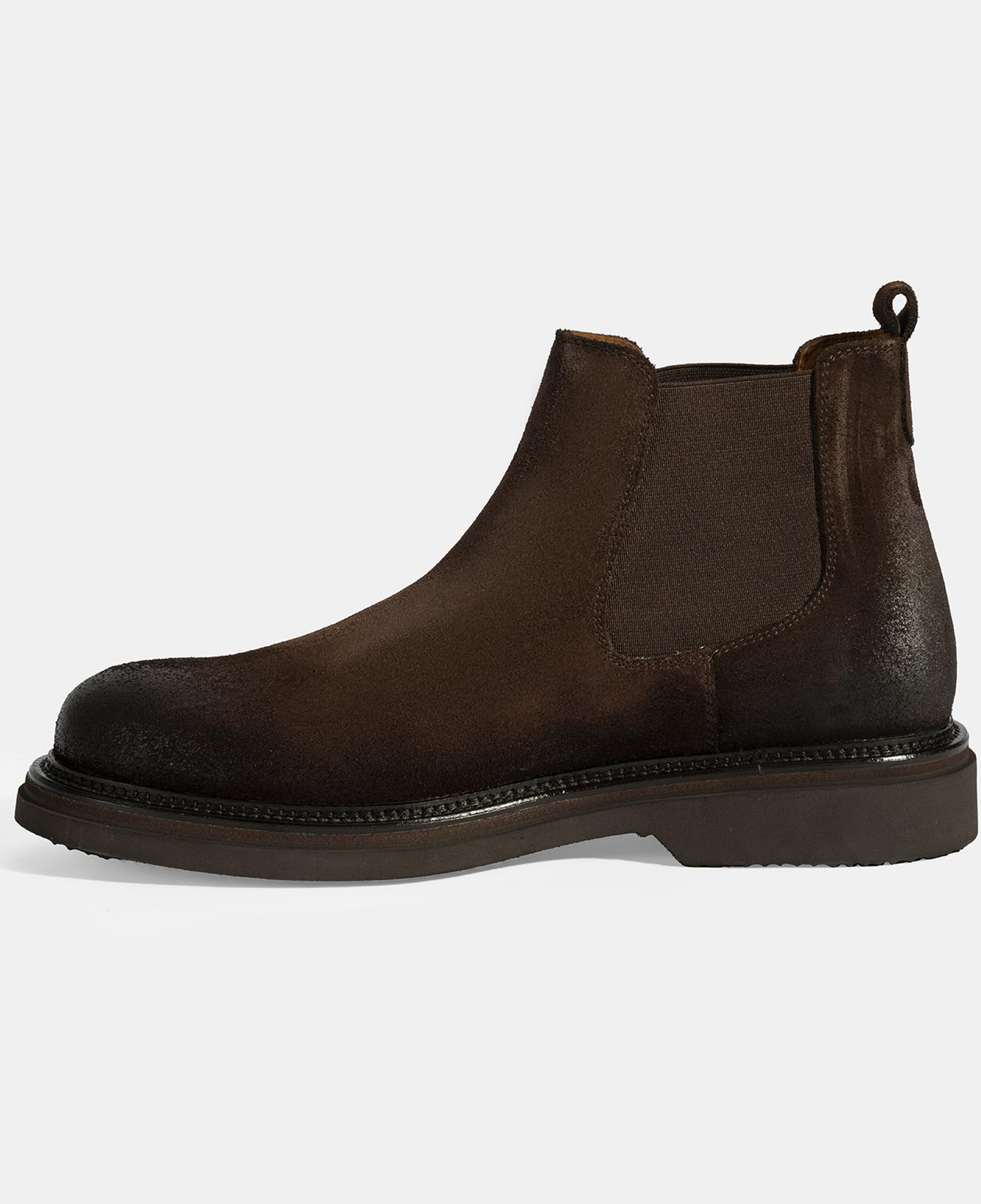 Erkek Kahve Lastikli Süet Bot