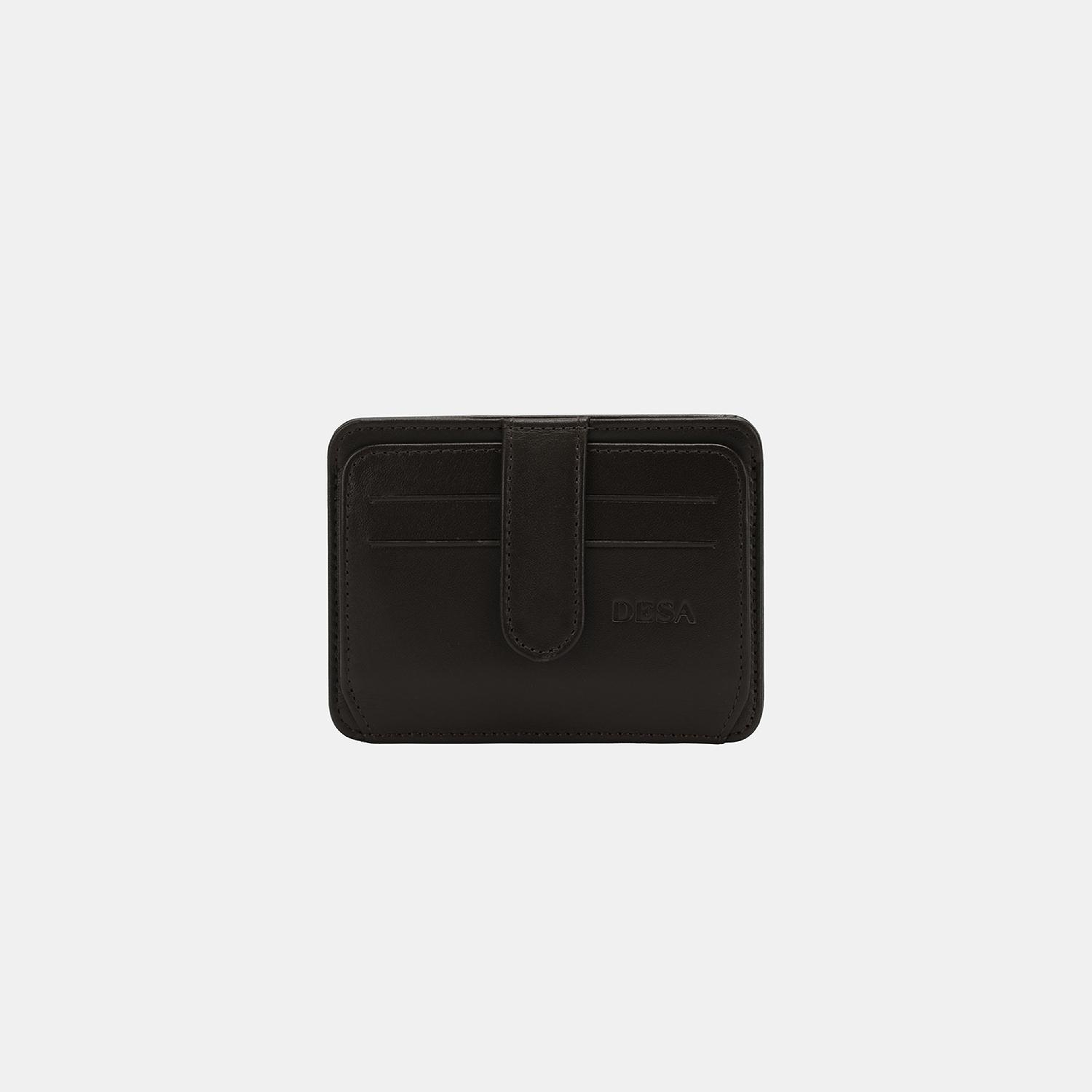 Koyu Kahve Unisex Deri Kartlık