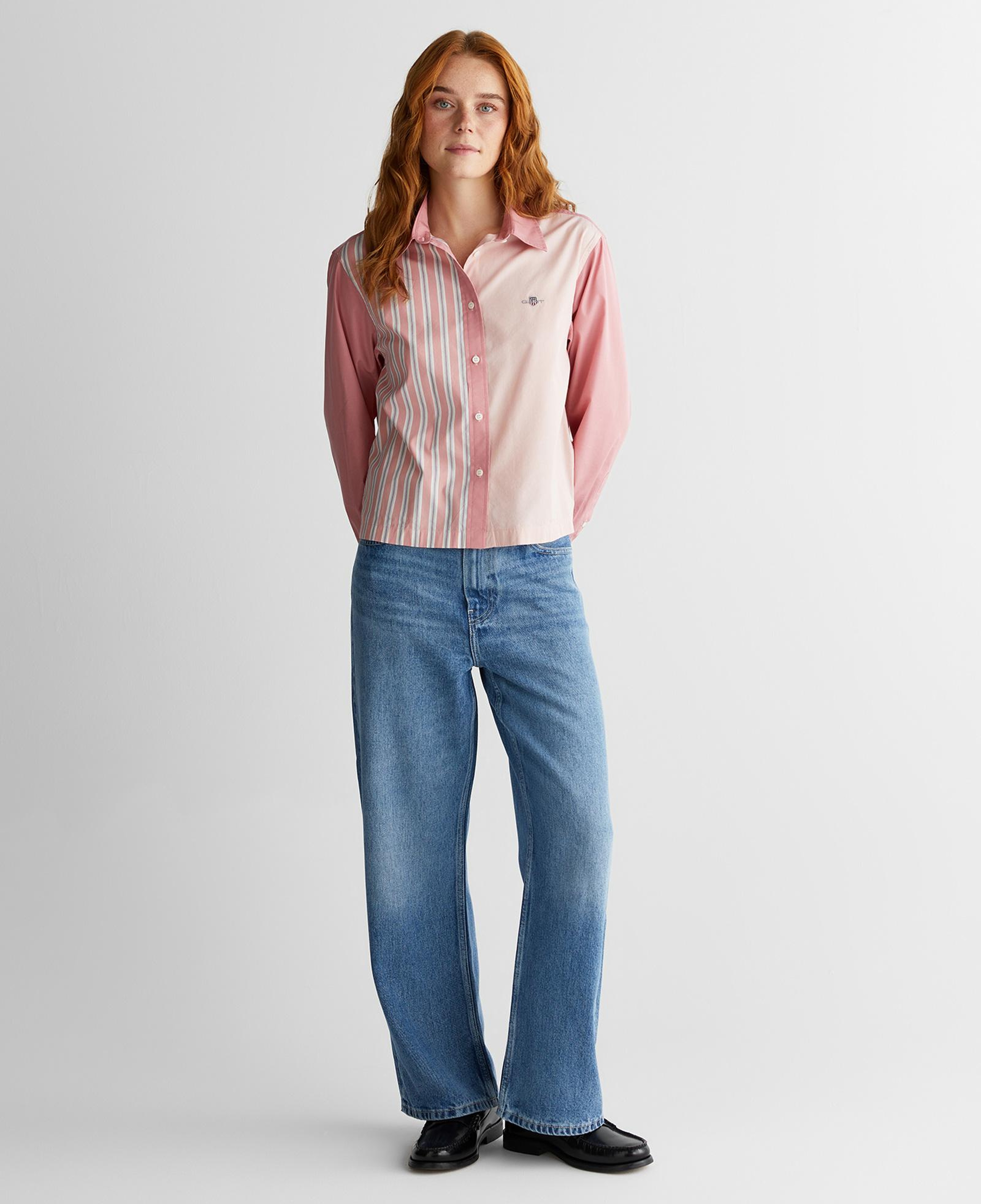 GANT Kadın Pembe Regular Fit Düğmeli Gömlek