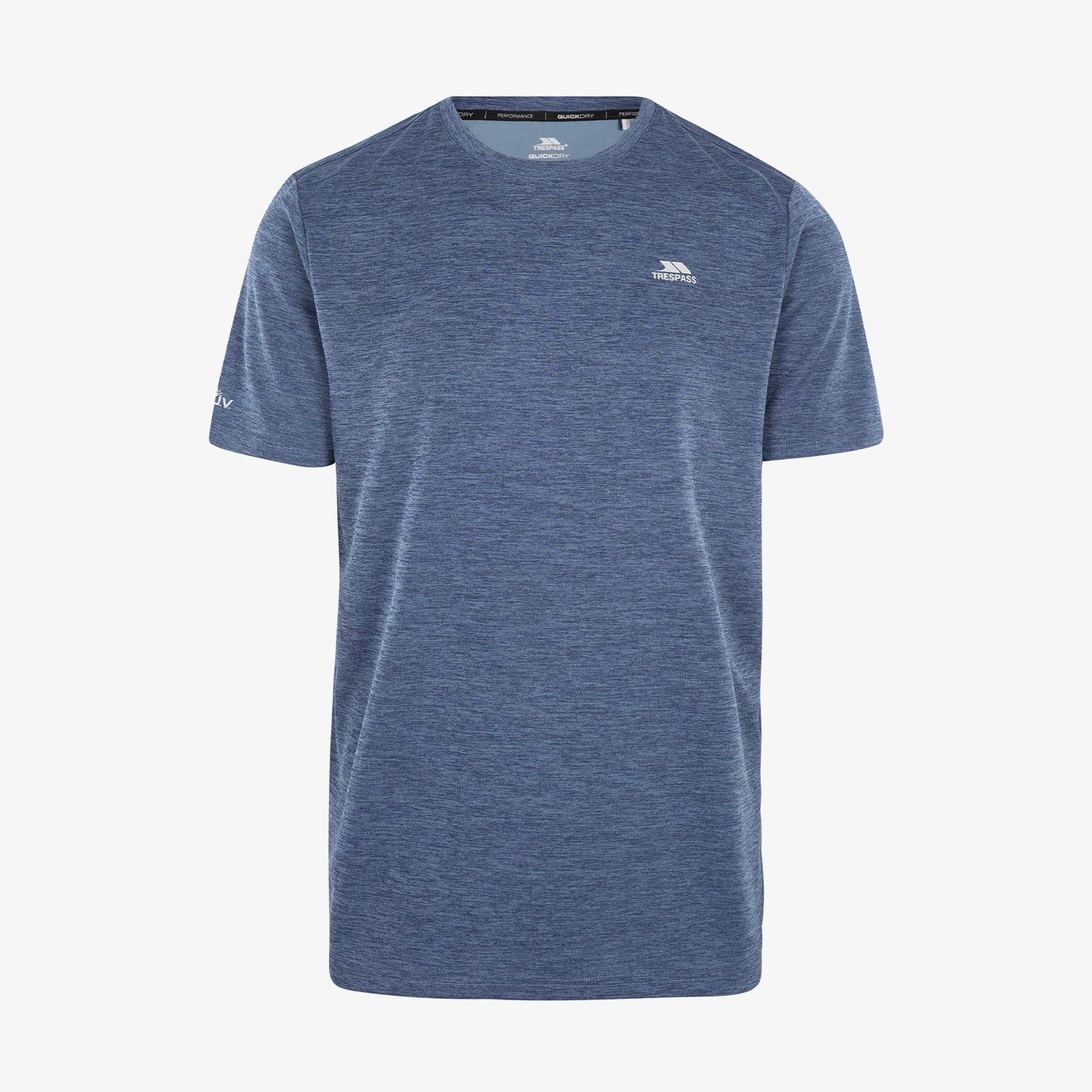 Trespass Raeran Technical Erkek Mavi Günlük T-Shirt