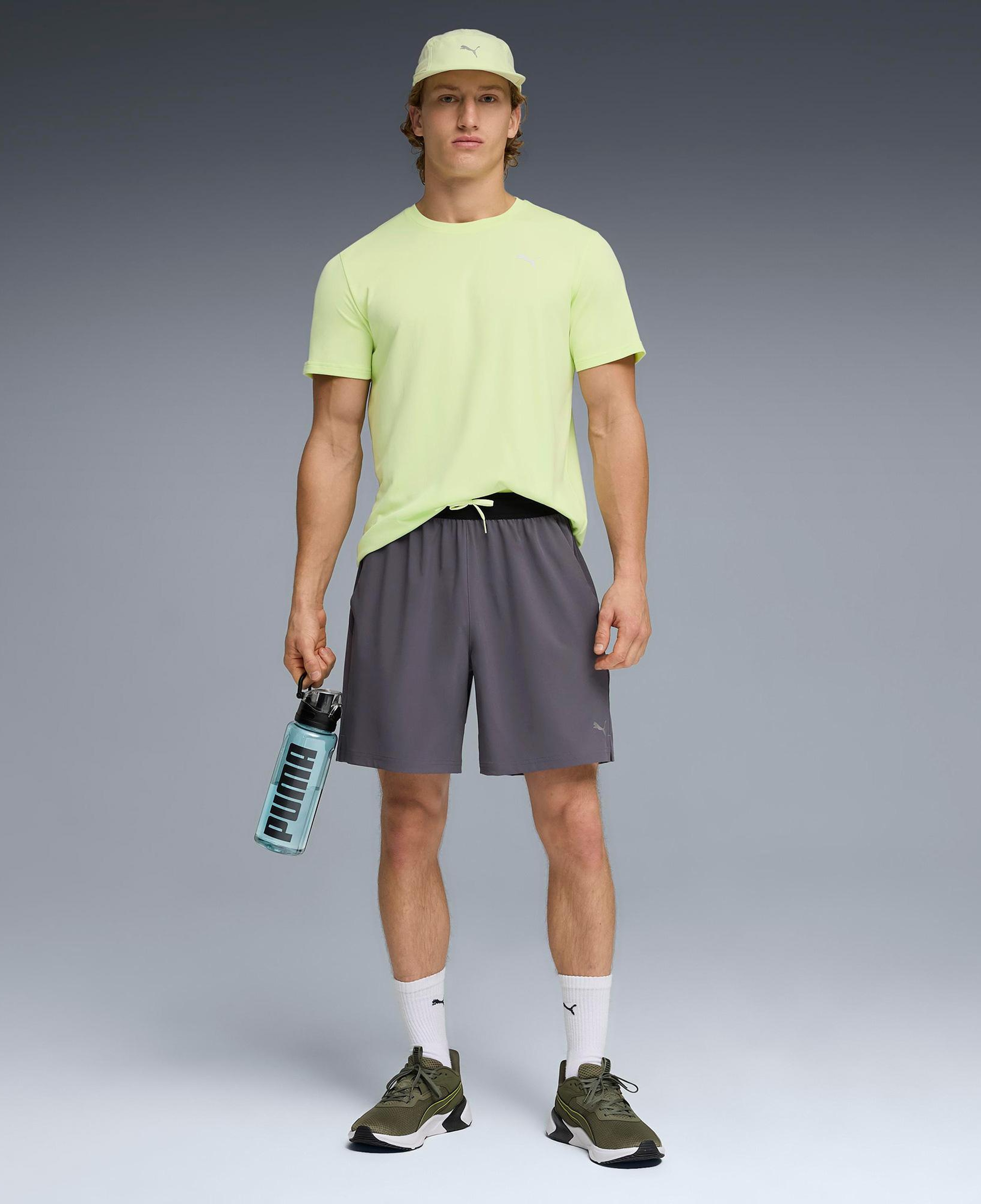 Puma Pwrtrain Fabric Mix Erkek Gri Antrenman Ceket