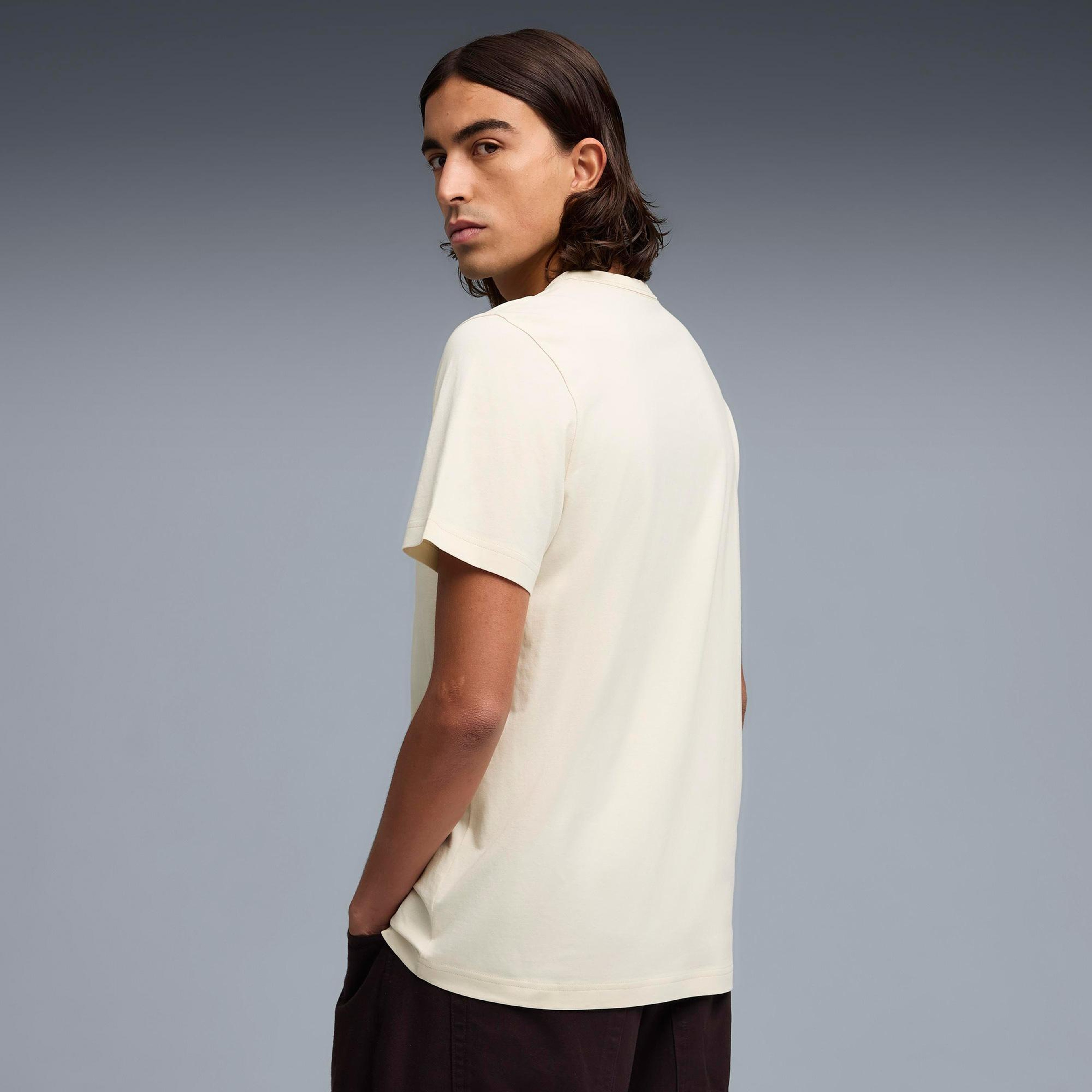 Puma Ess Elevated Tk Erkek Krem T-Shirt
