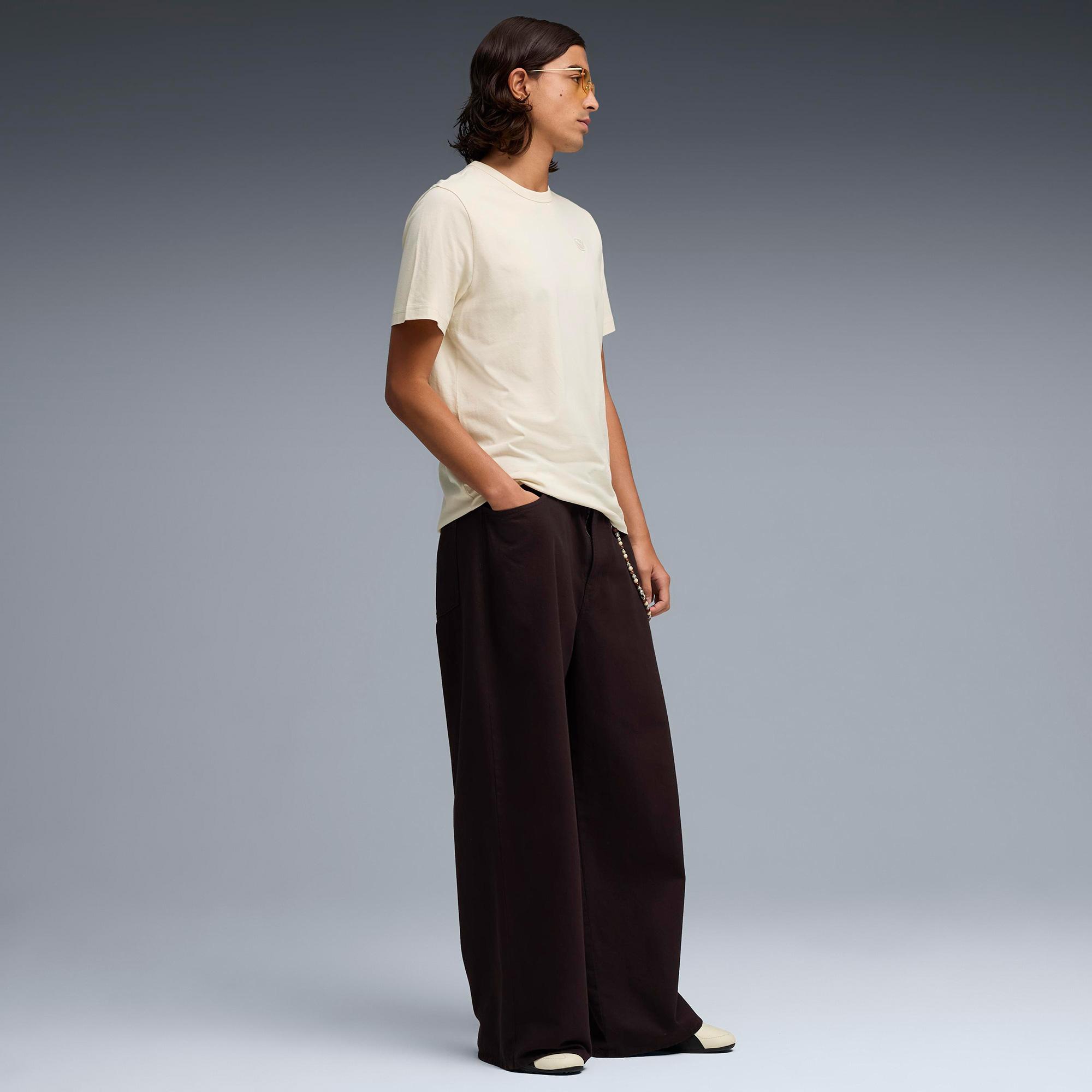 Puma Ess Elevated Tk Erkek Krem T-Shirt