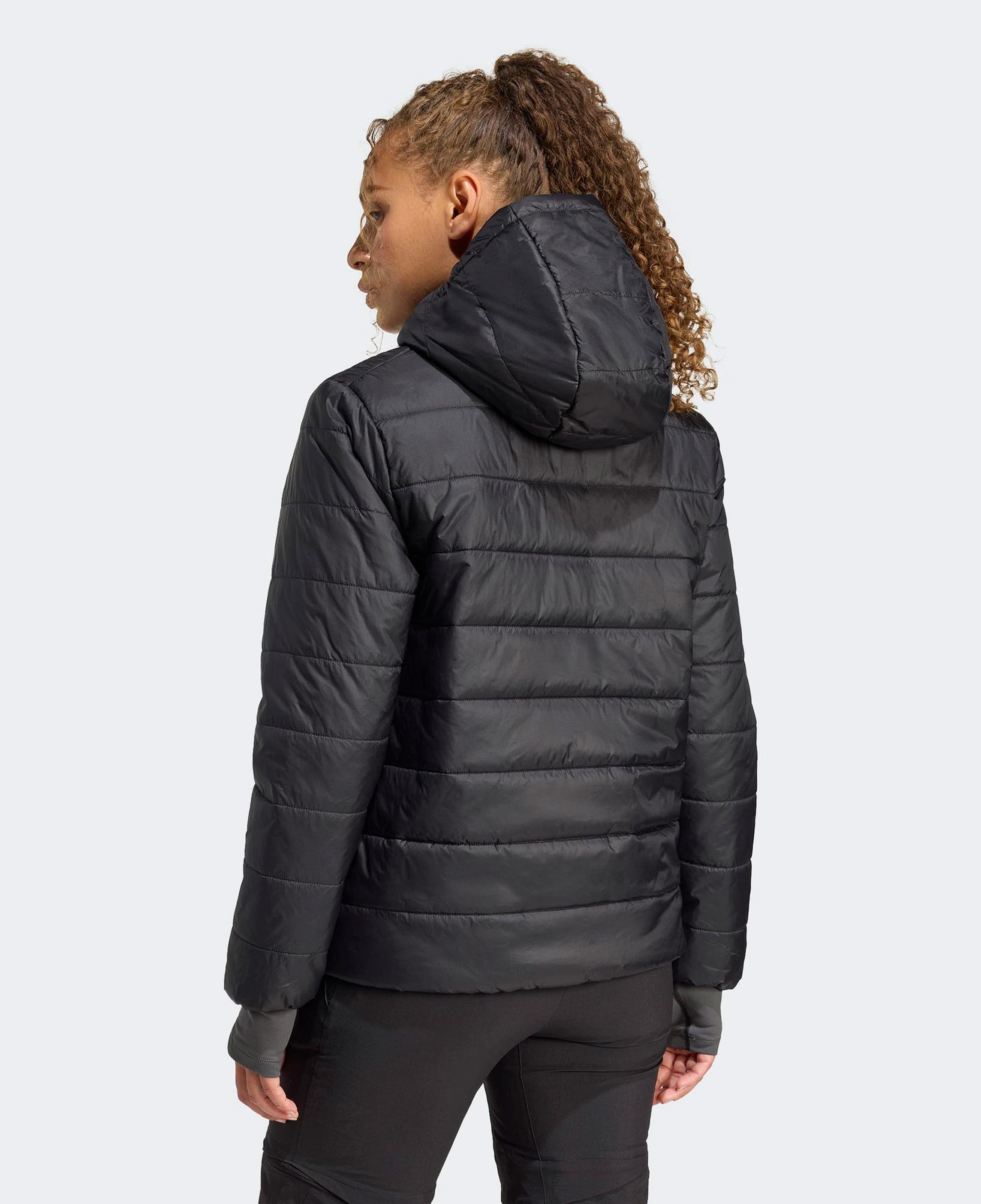 adidas Terrex Multi Essentials Climawarm Yalıtımlı Kapüşonlu Kadın Siyah Yürüyüş Montu