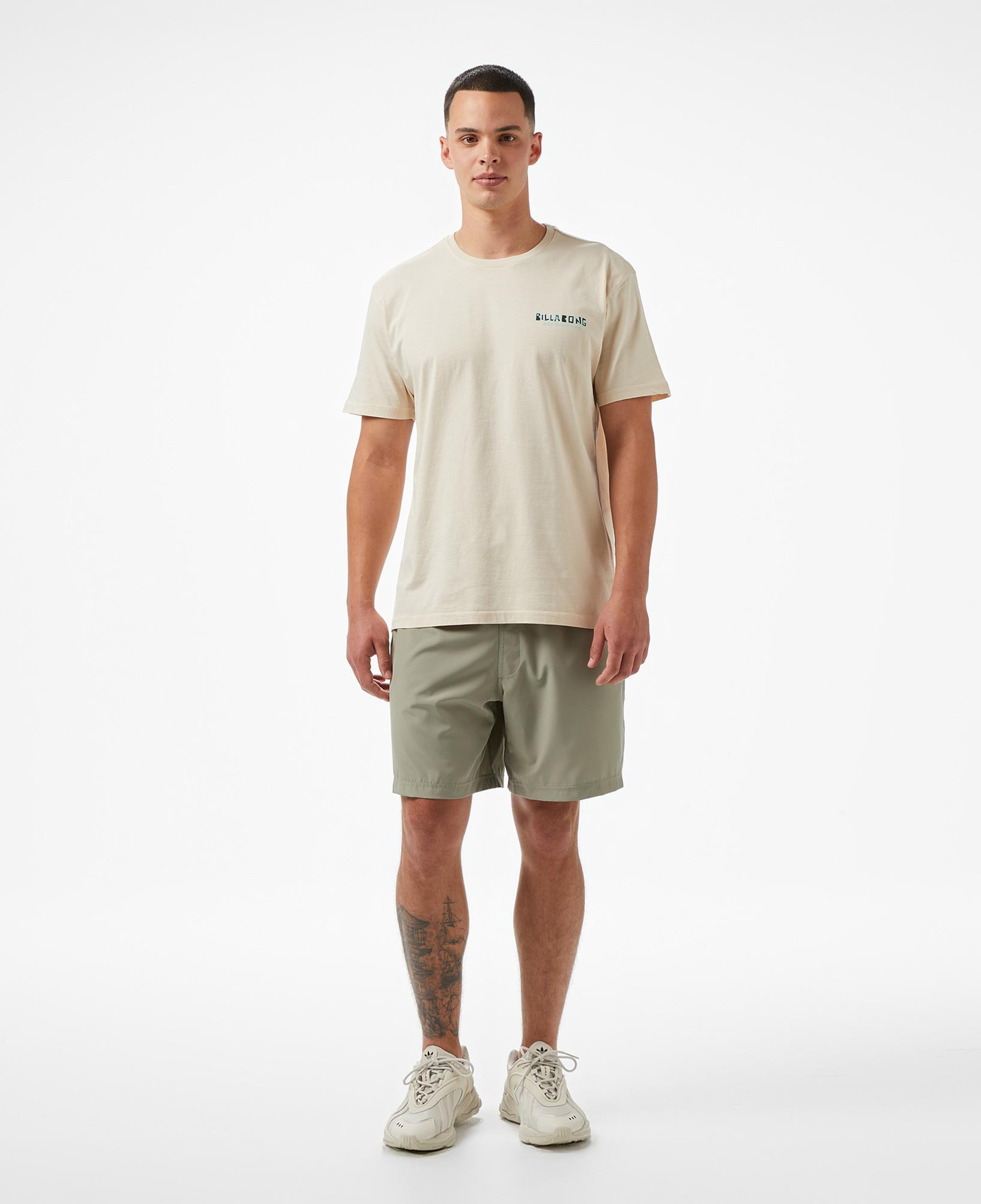 Billabong Crayon Wave Ss Erkek Yeşil T-Shirt