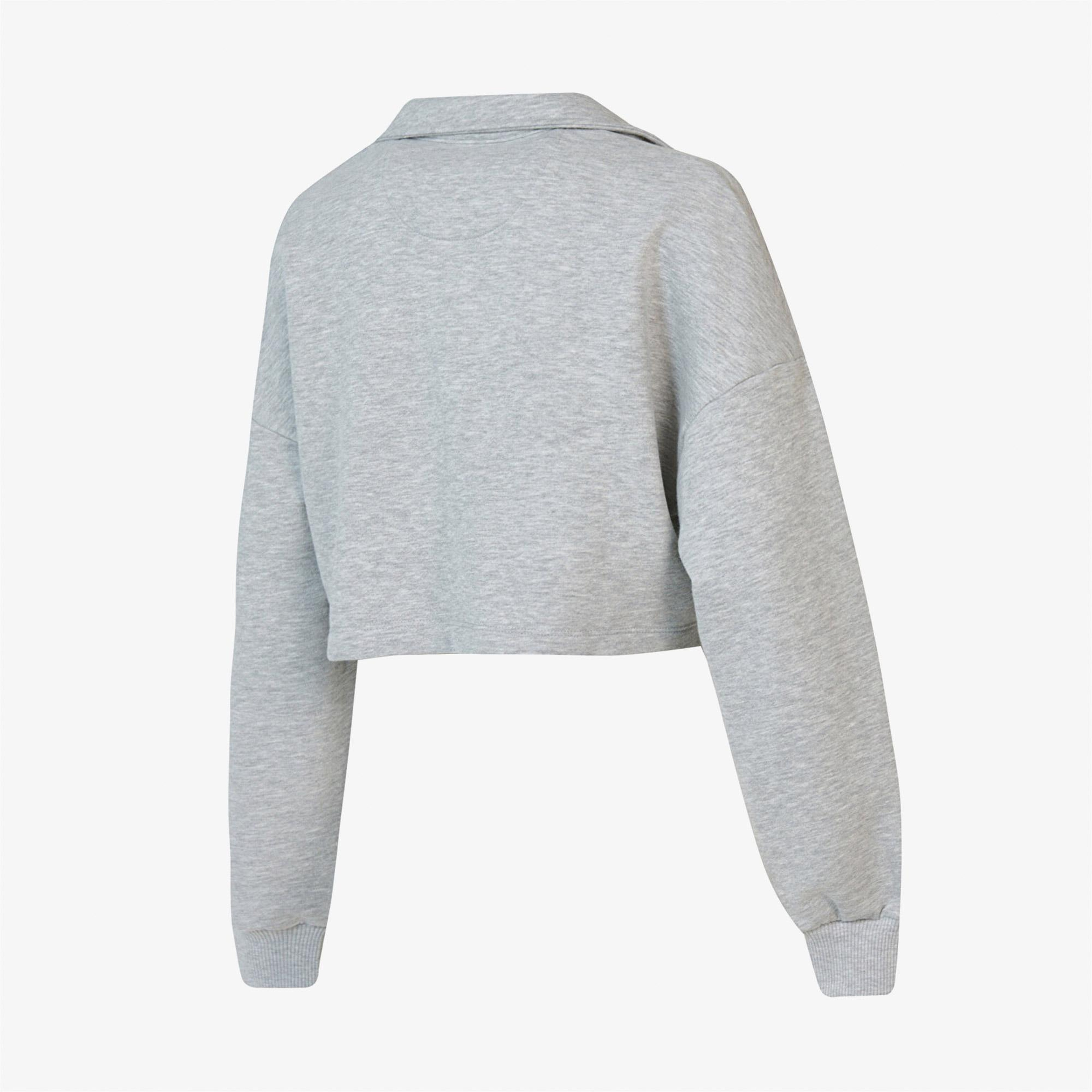 New Balance WNC1619 Lifestyle Kadın Gri Sweatshirt