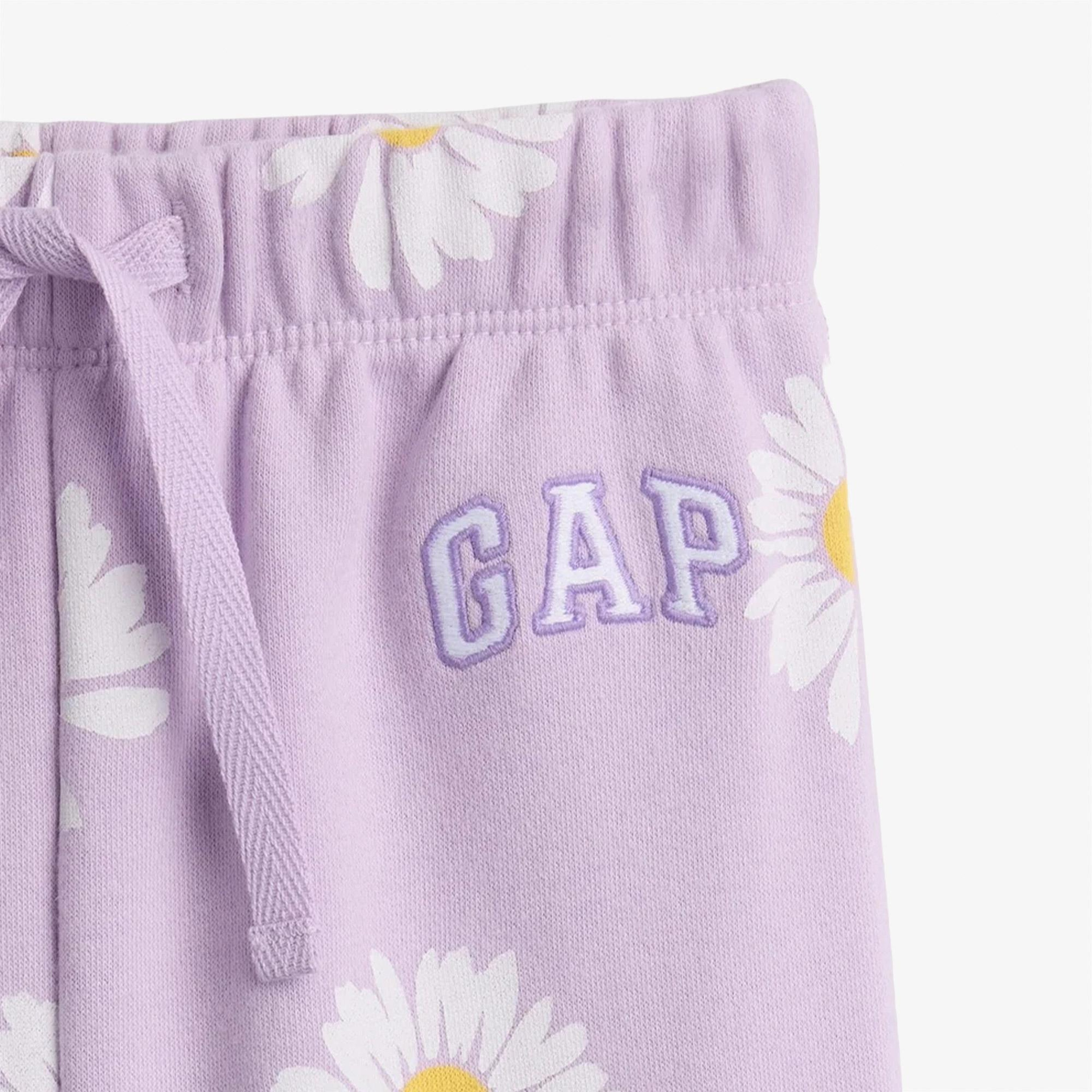 Gap Relaxed Logo Fransız Havlu Kumaş Çocuk Mor Eşofman Altı