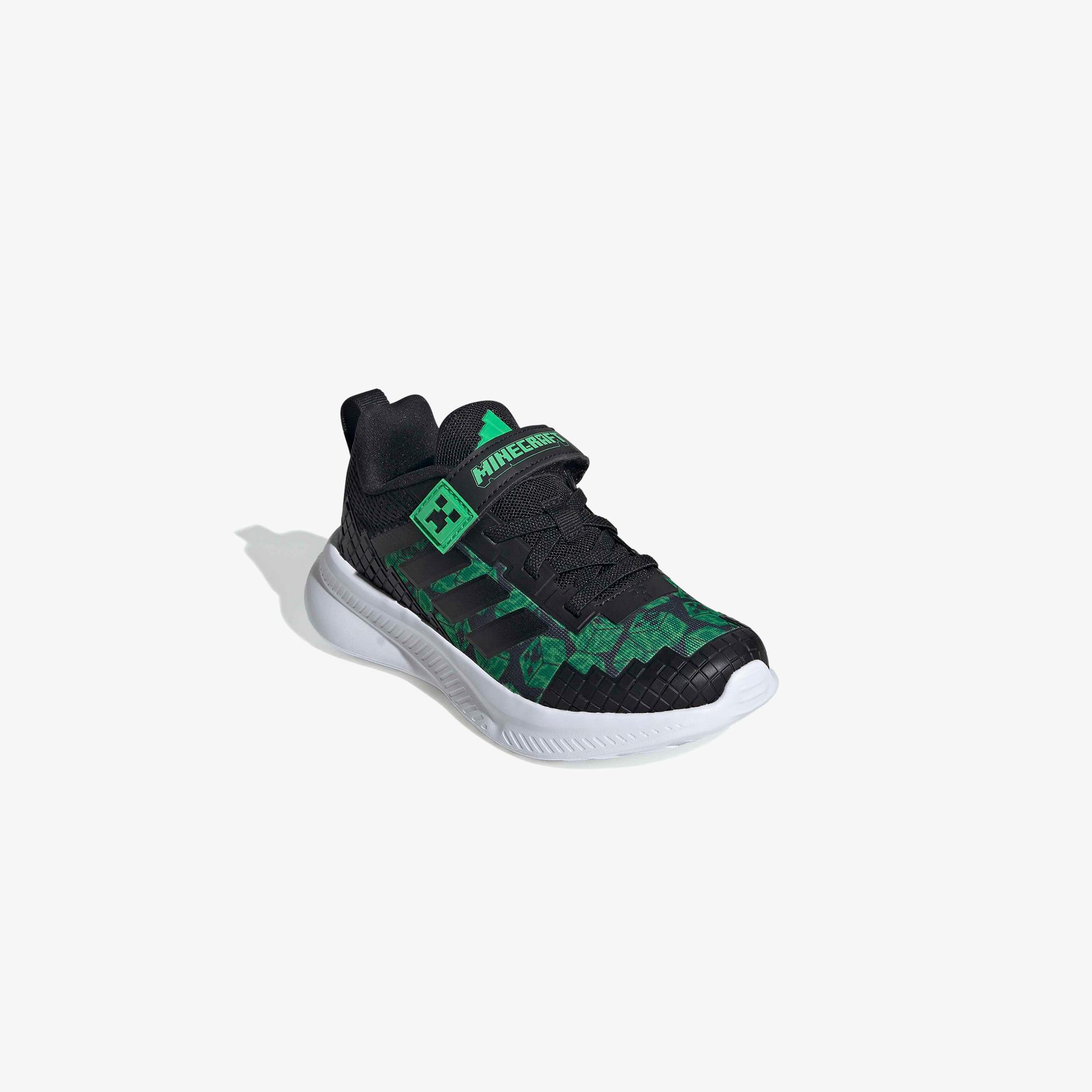adidas Minecraft Fortarun El Çocuk Siyah Spor Ayakkabı