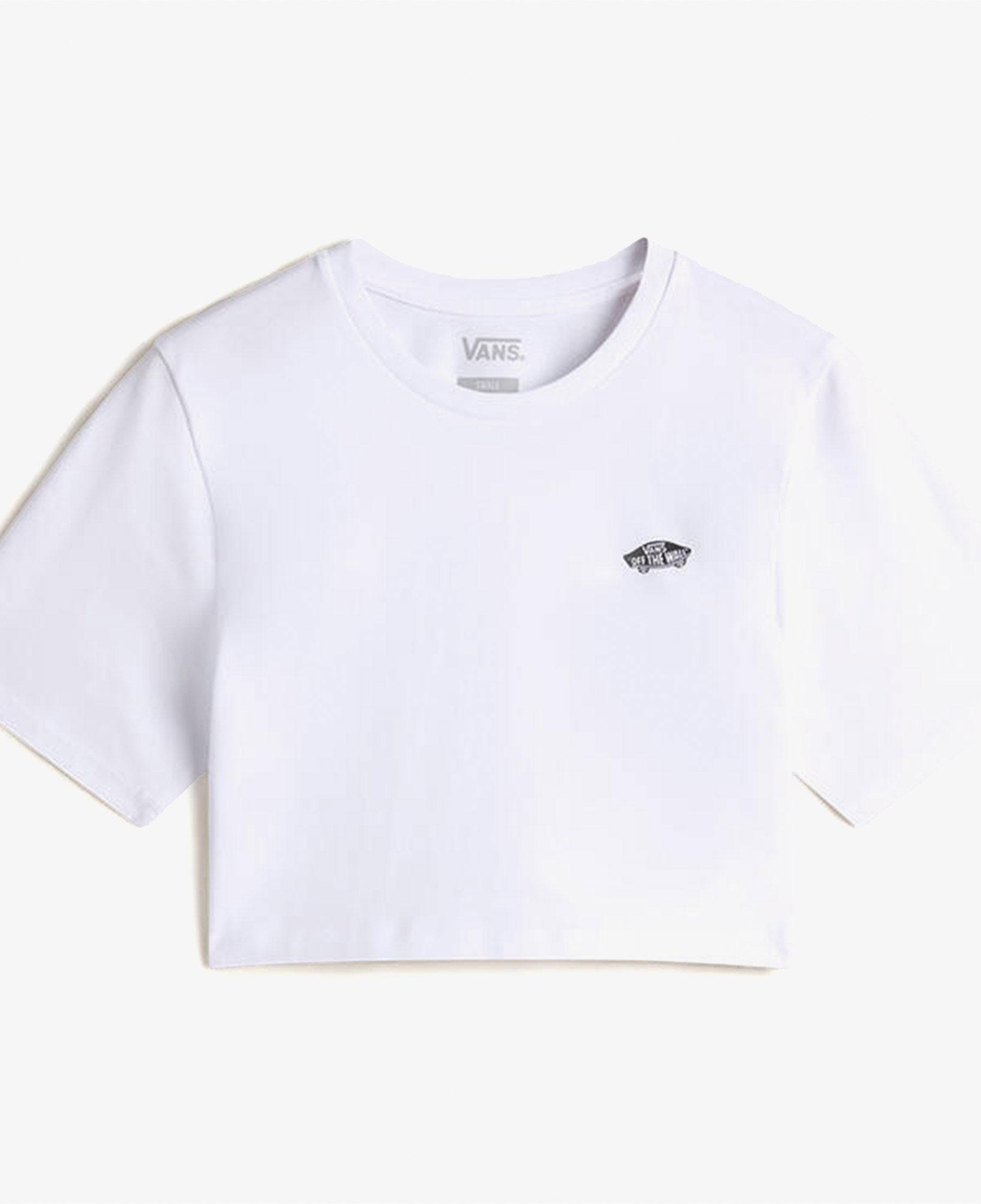 Vans W Style 76 ii Crew Crop Ss Kadın Beyaz T-Shirt