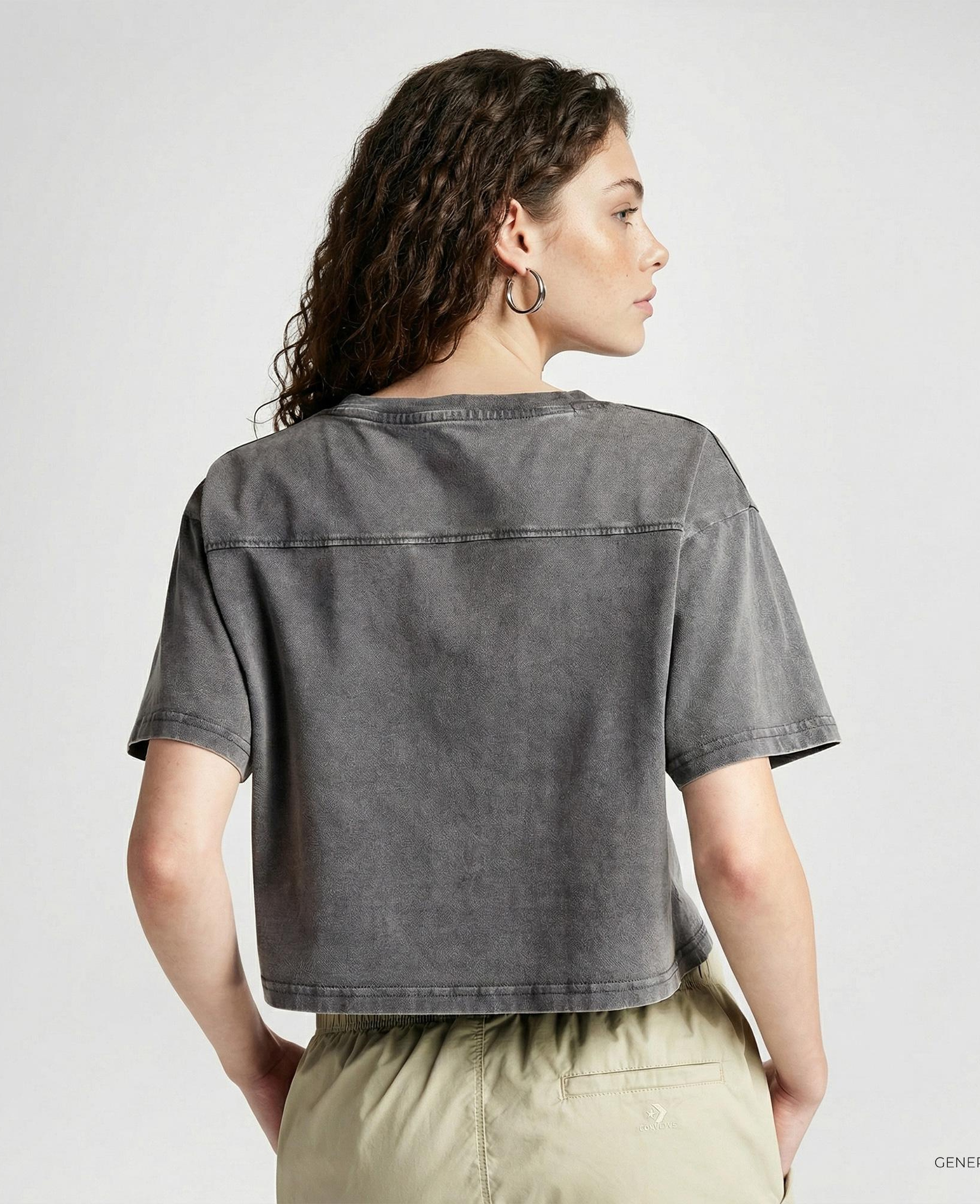 Converse Kadın Siyah T-Shirt