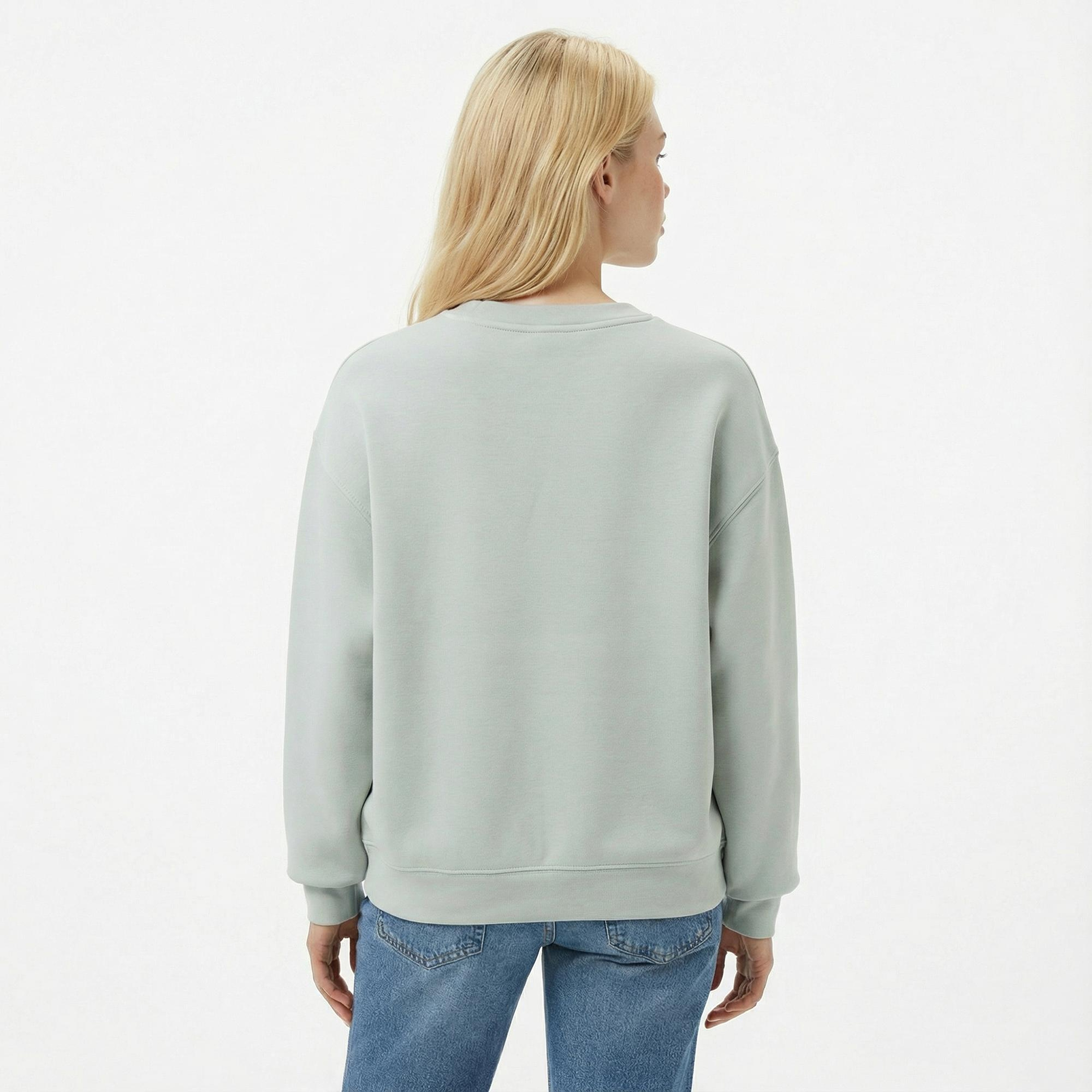 Guess Cecilia Scuba Kadın Yeşil Sweatshirt