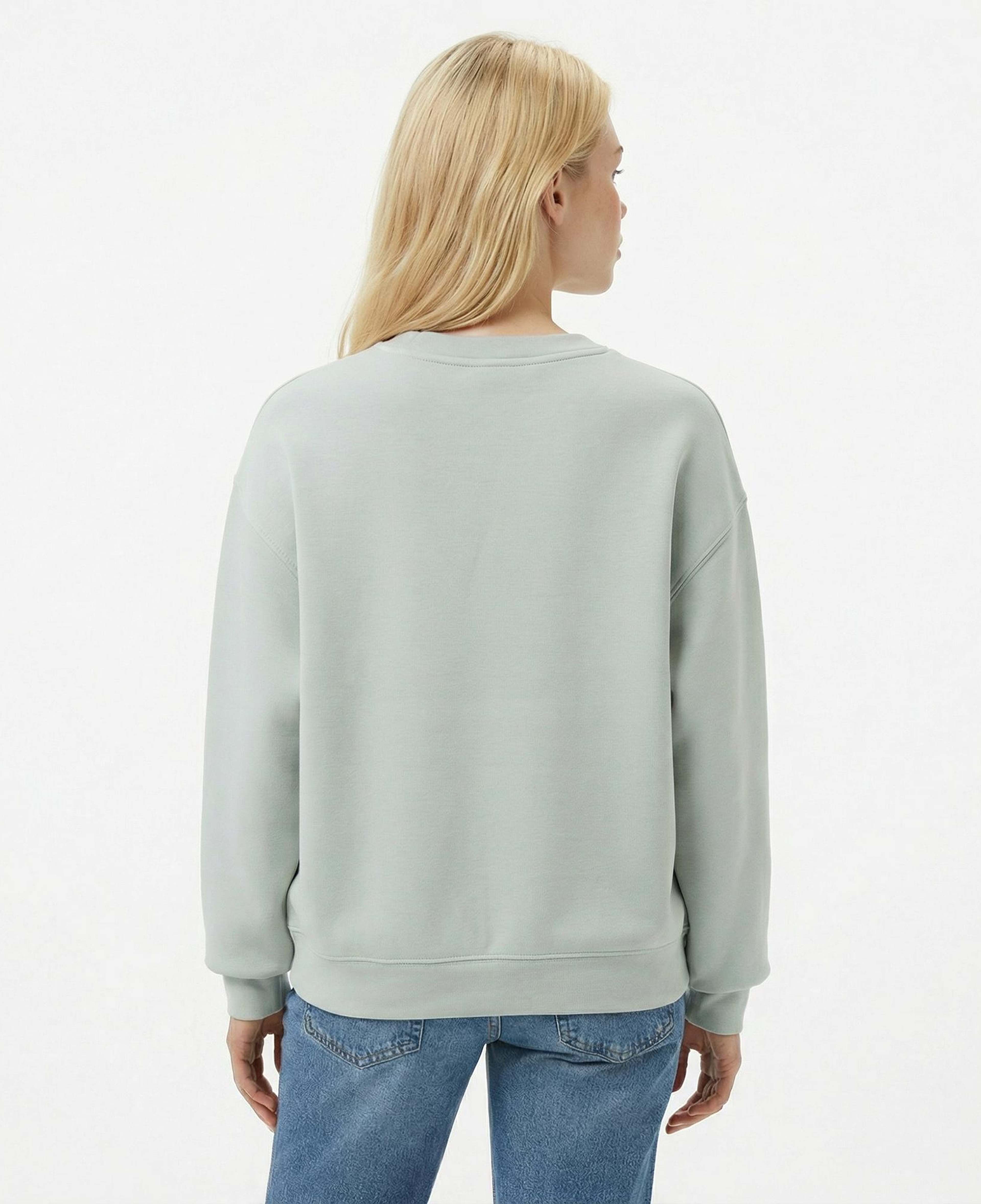 Guess Cecilia Scuba Kadın Yeşil Sweatshirt