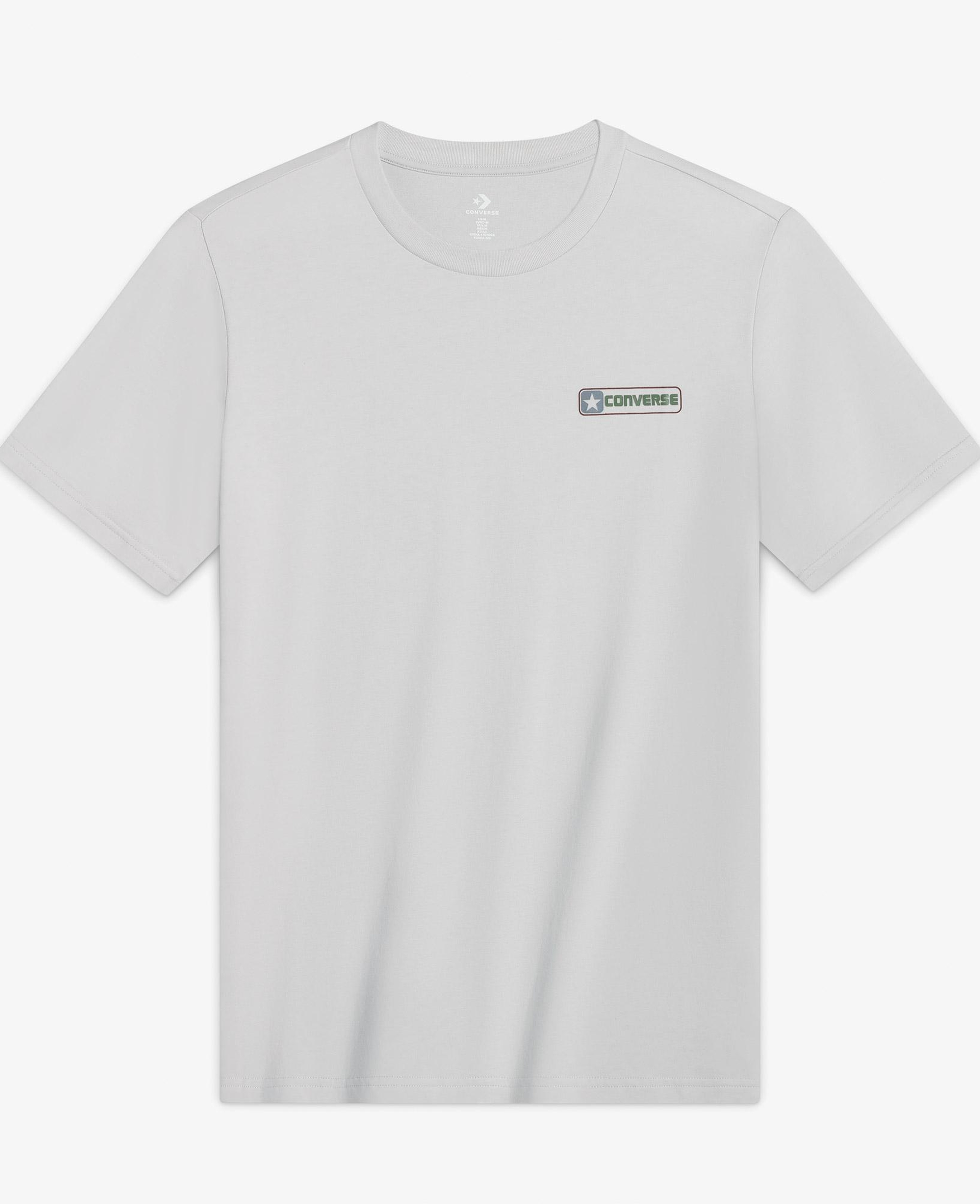 Converse Erkek Grafik Baskılı Gri T-Shirt