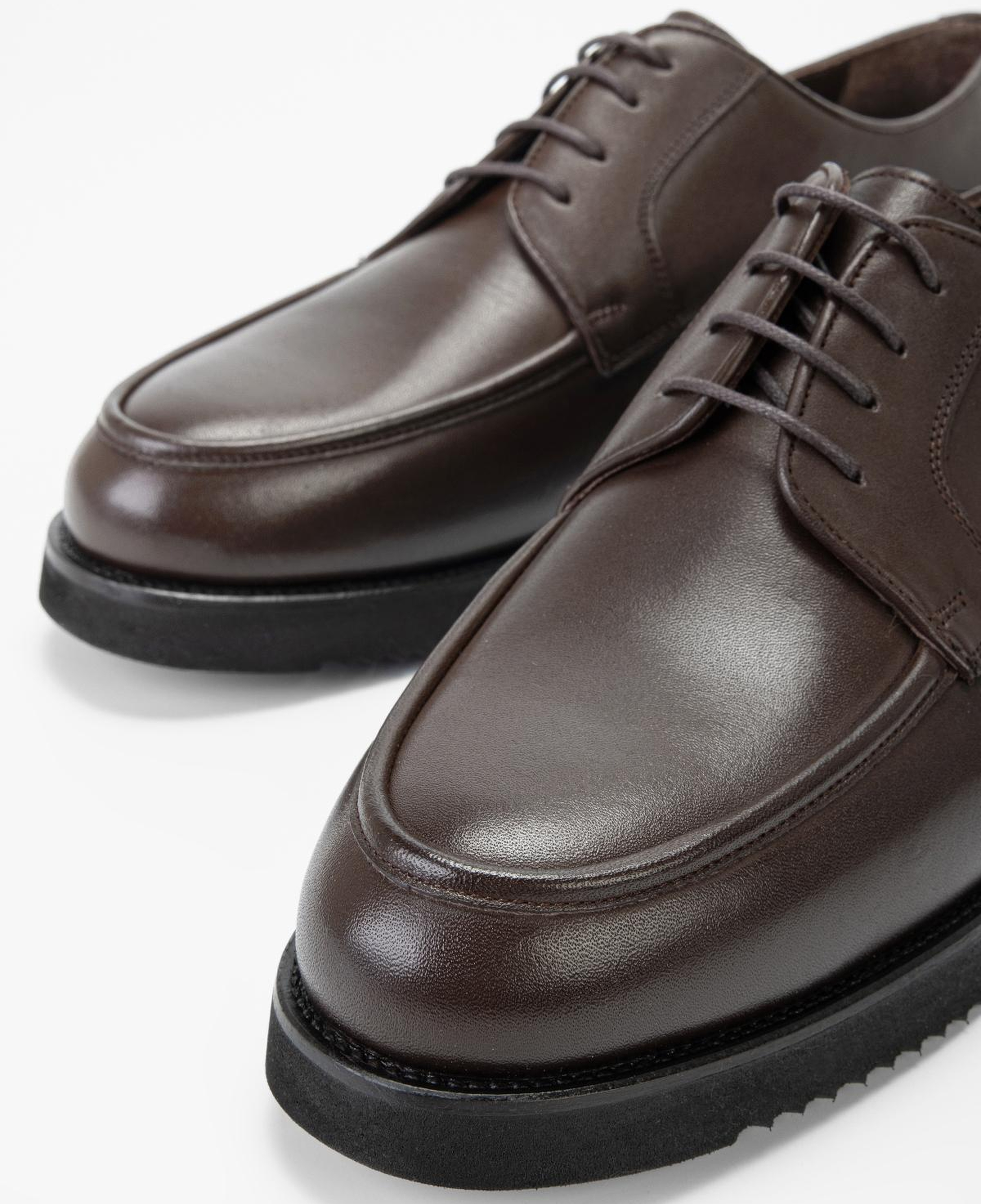 Valmenti Erkek Hakiki Deri Kahverengi Klasik Ayakkabı