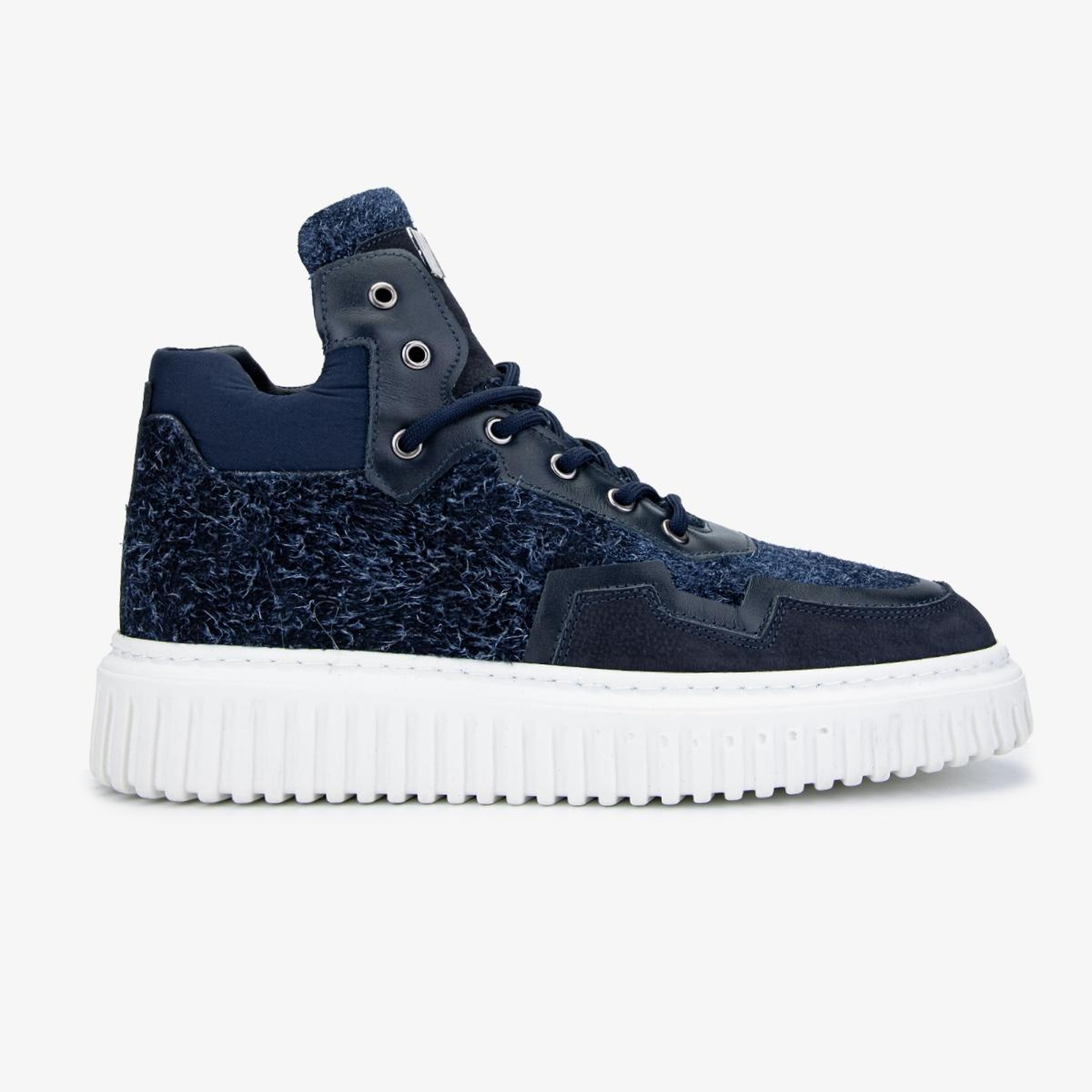 Valmenti Erkek Hakiki Deri Lacivert Casual Bot