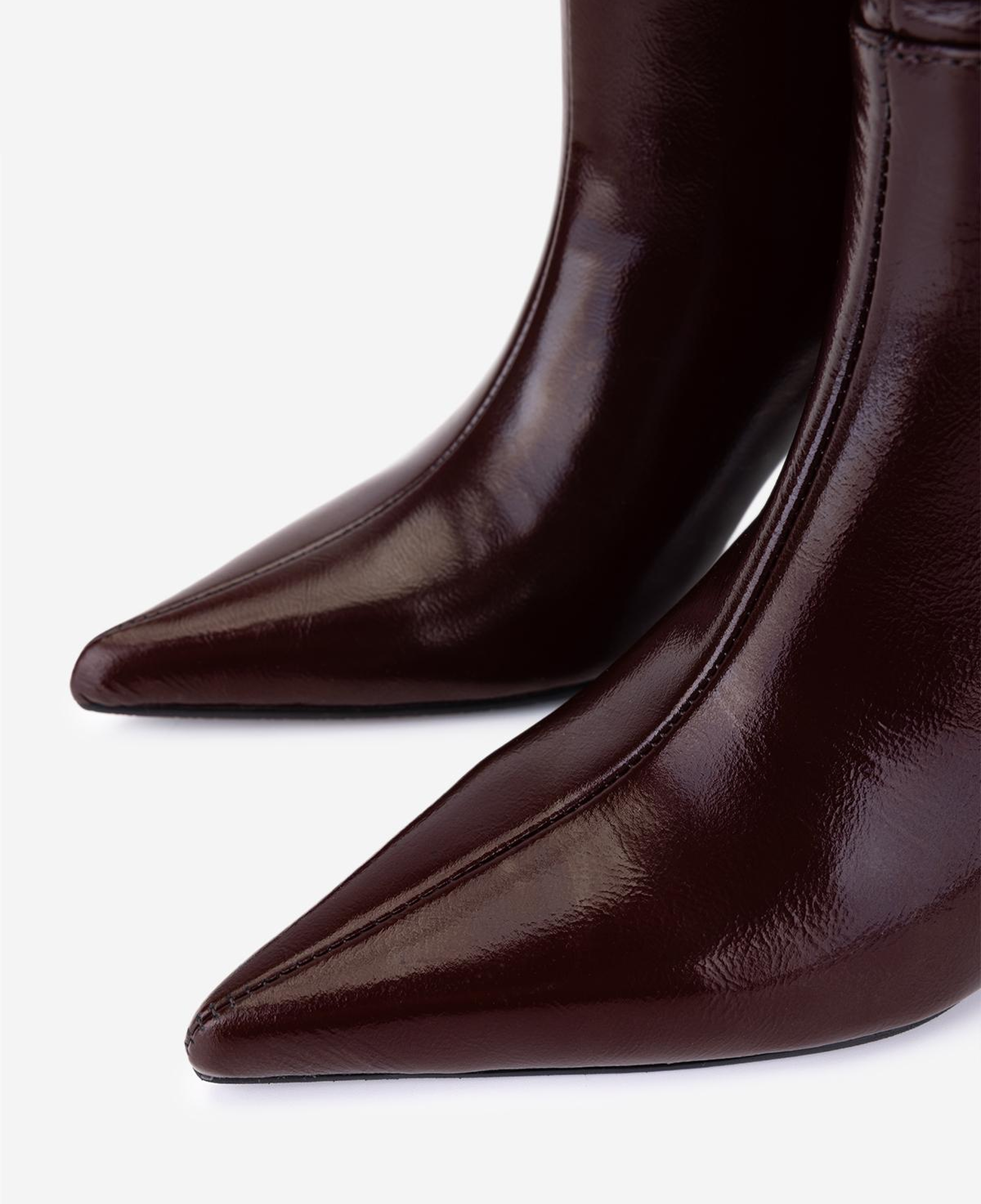 Valmenti Kadın Hakiki Deri Bordo Rugan Topuklu Bot