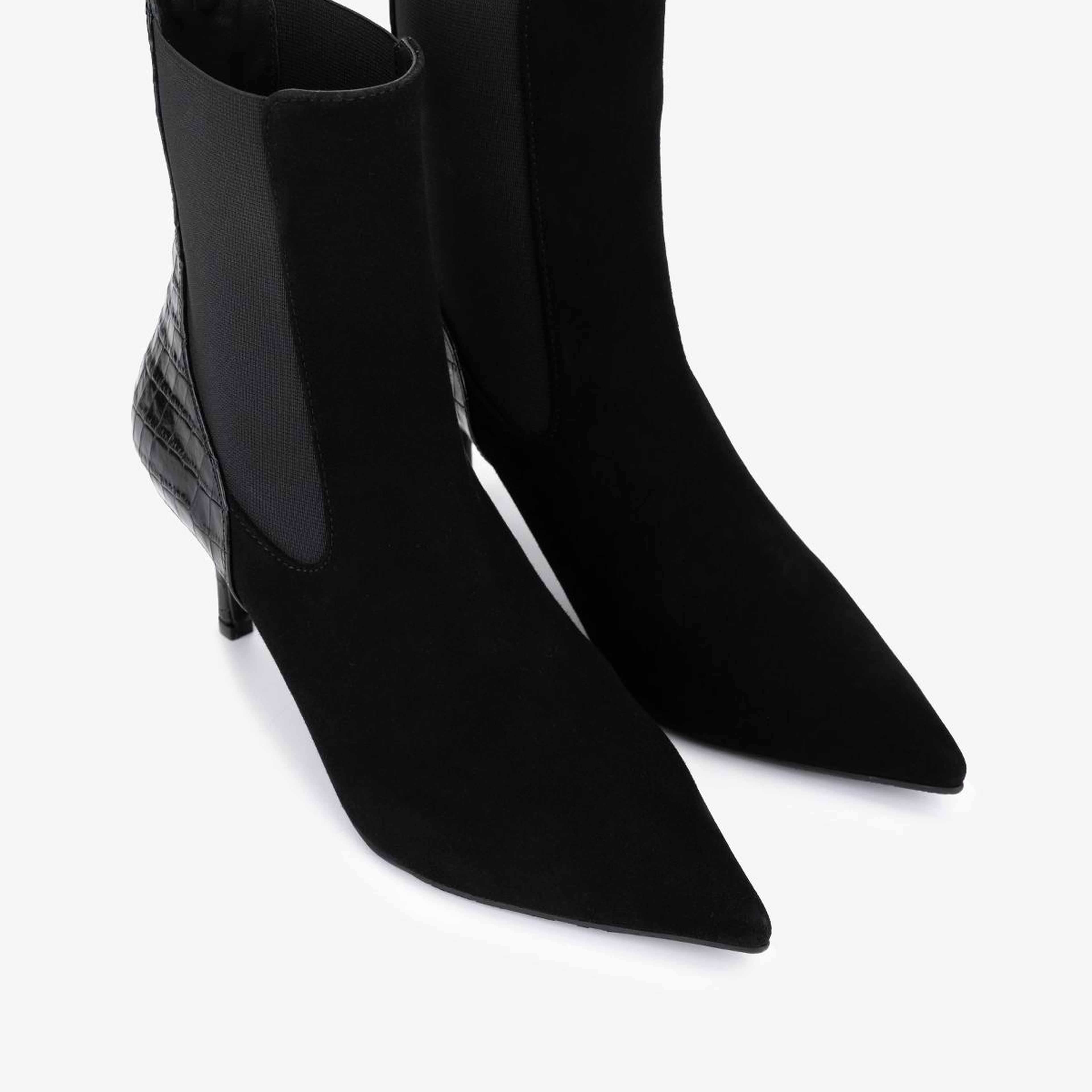 Valmenti Kadın Hakiki Deri Siyah Topuklu Bot