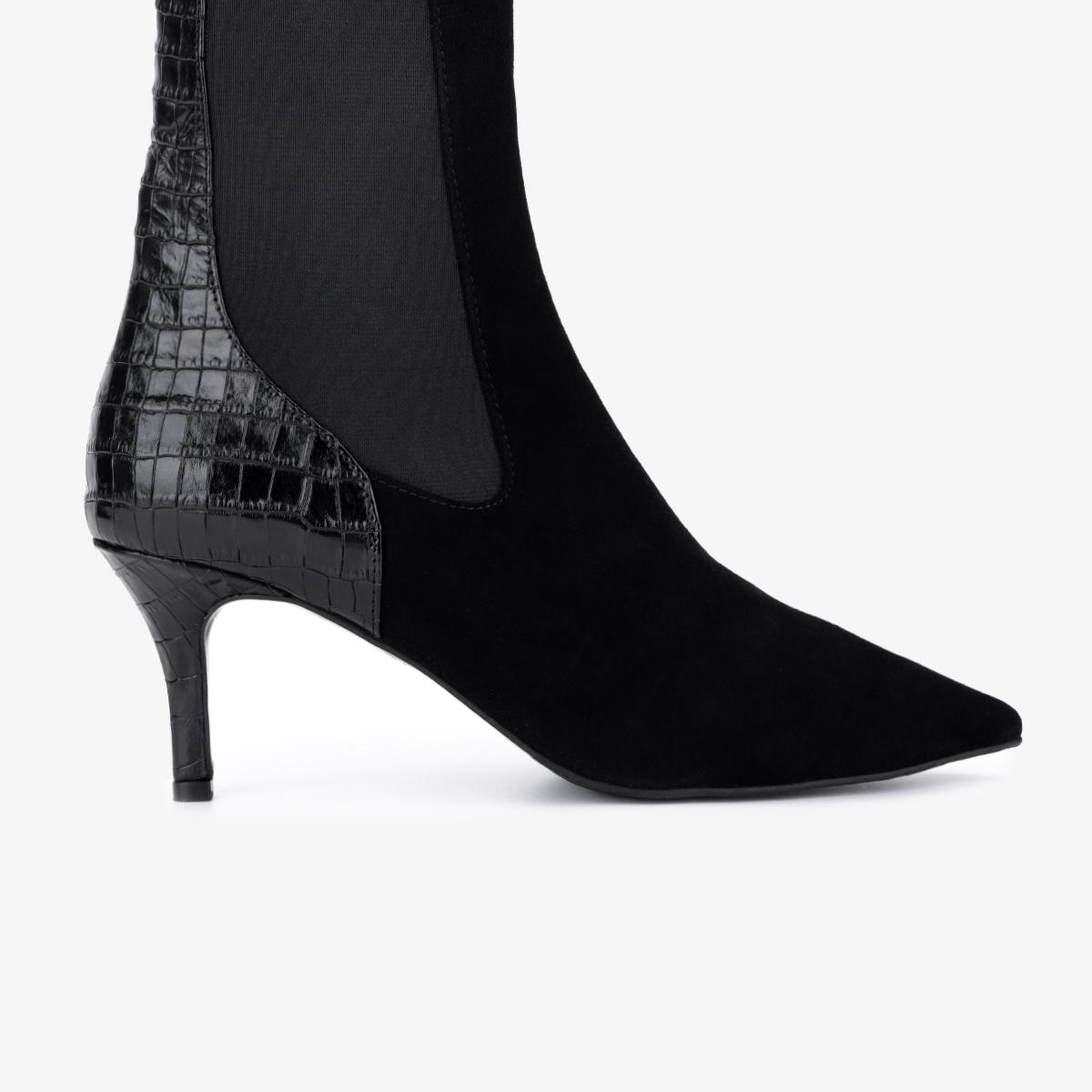 Valmenti Kadın Hakiki Deri Siyah Topuklu Bot