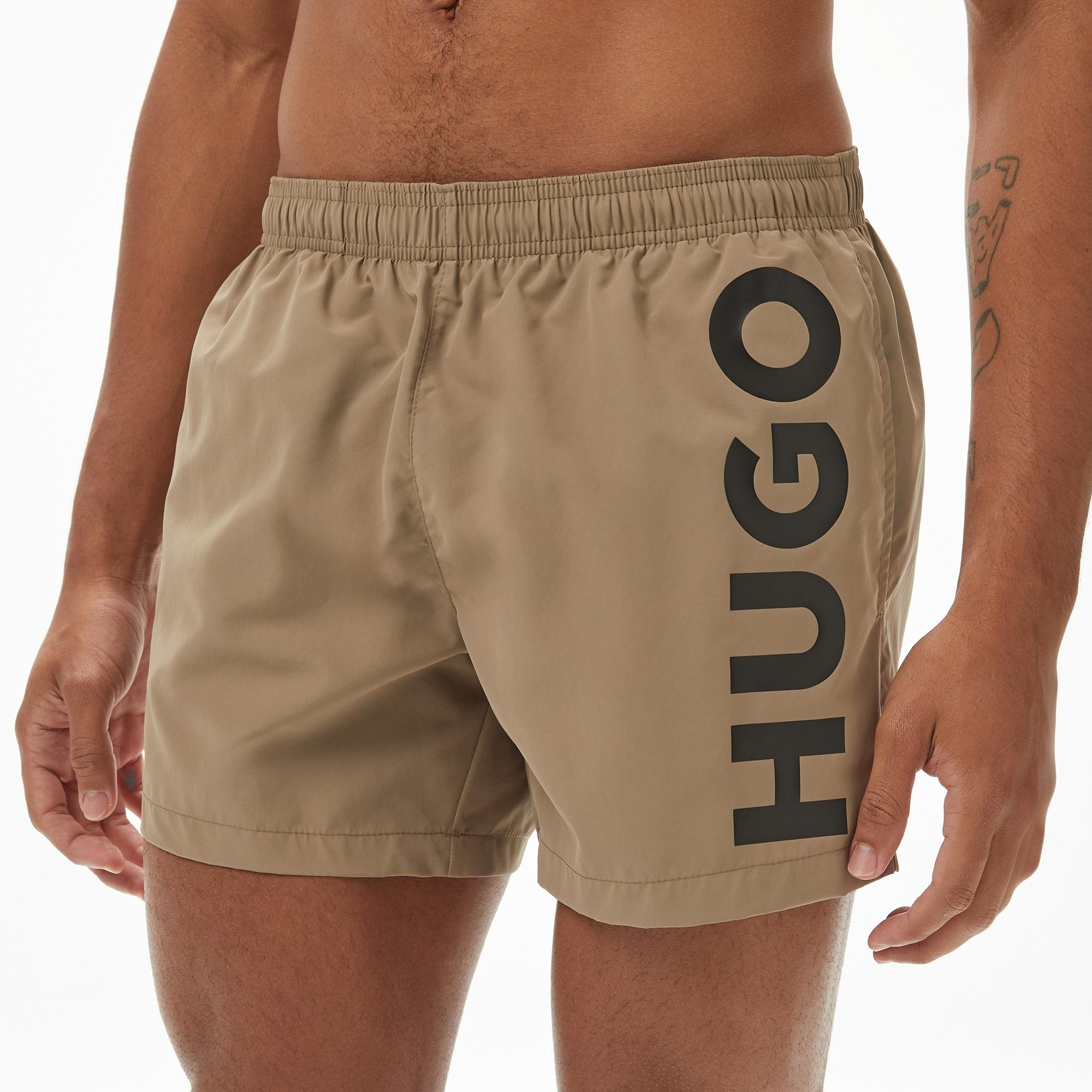 Hugo Abas Erkek Kahverengi Mayo Şort