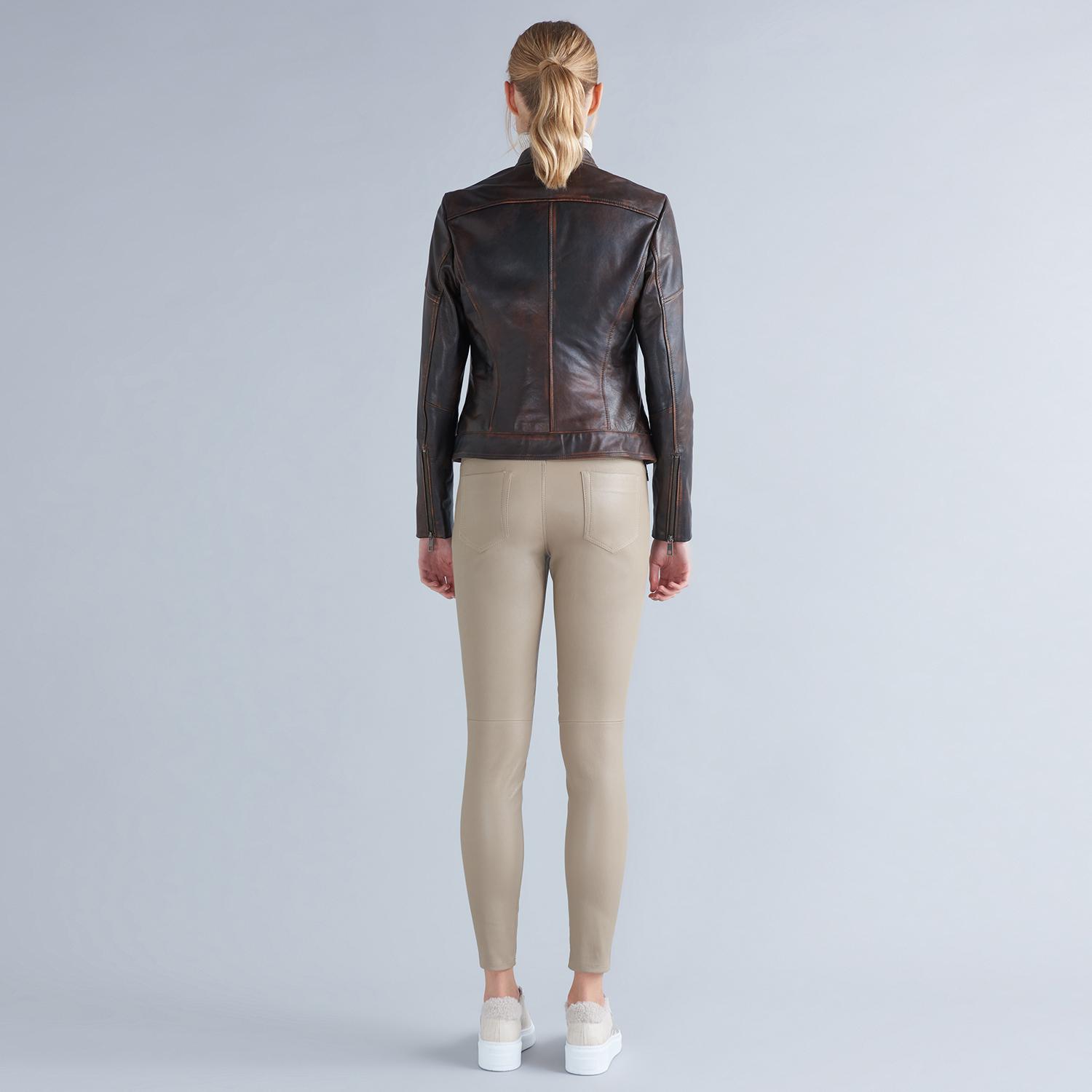 Roisin Kadın Deri Stretch Pantolon