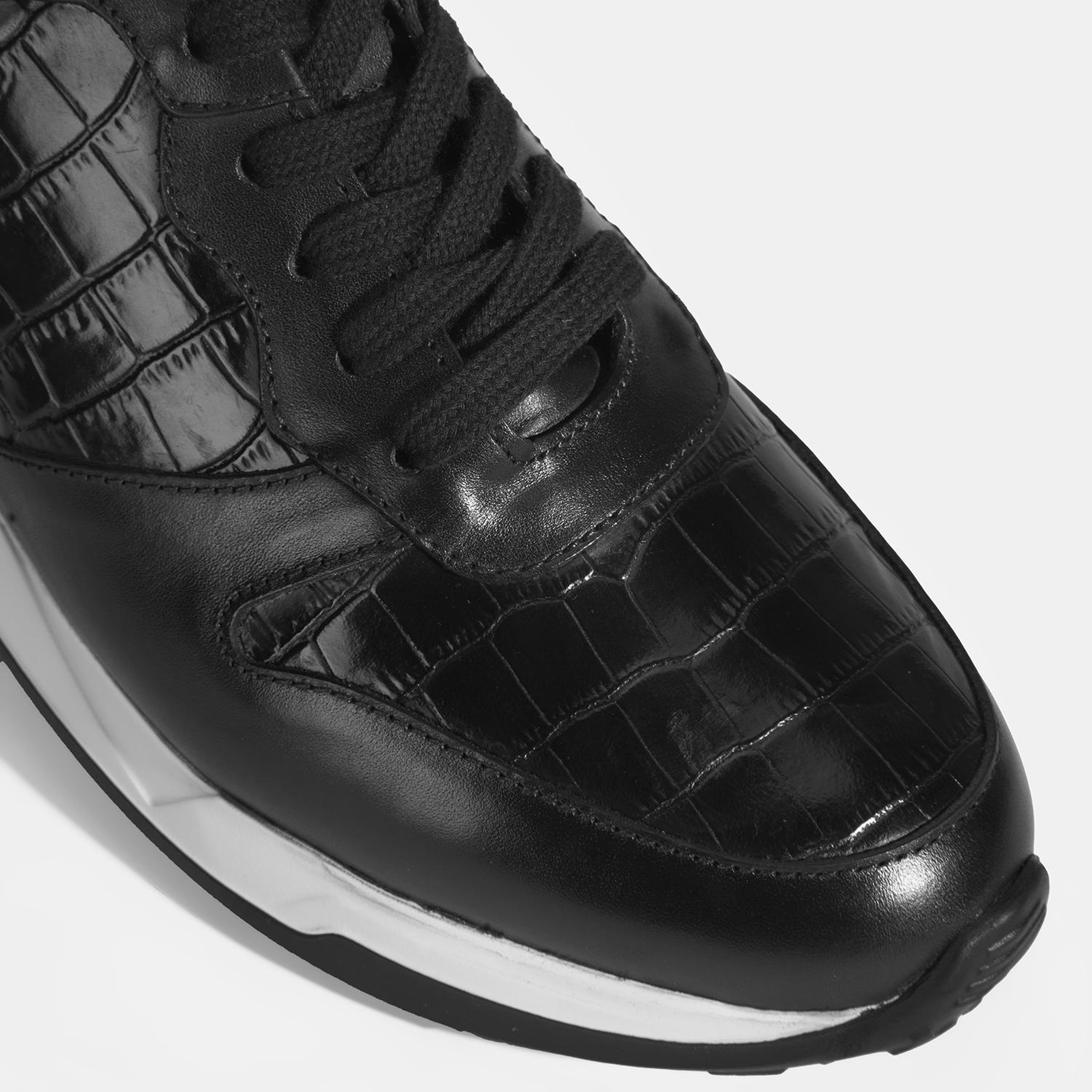 Dimitrin Siyah Erkek Deri Bağcıklı Spor Ayakkabı