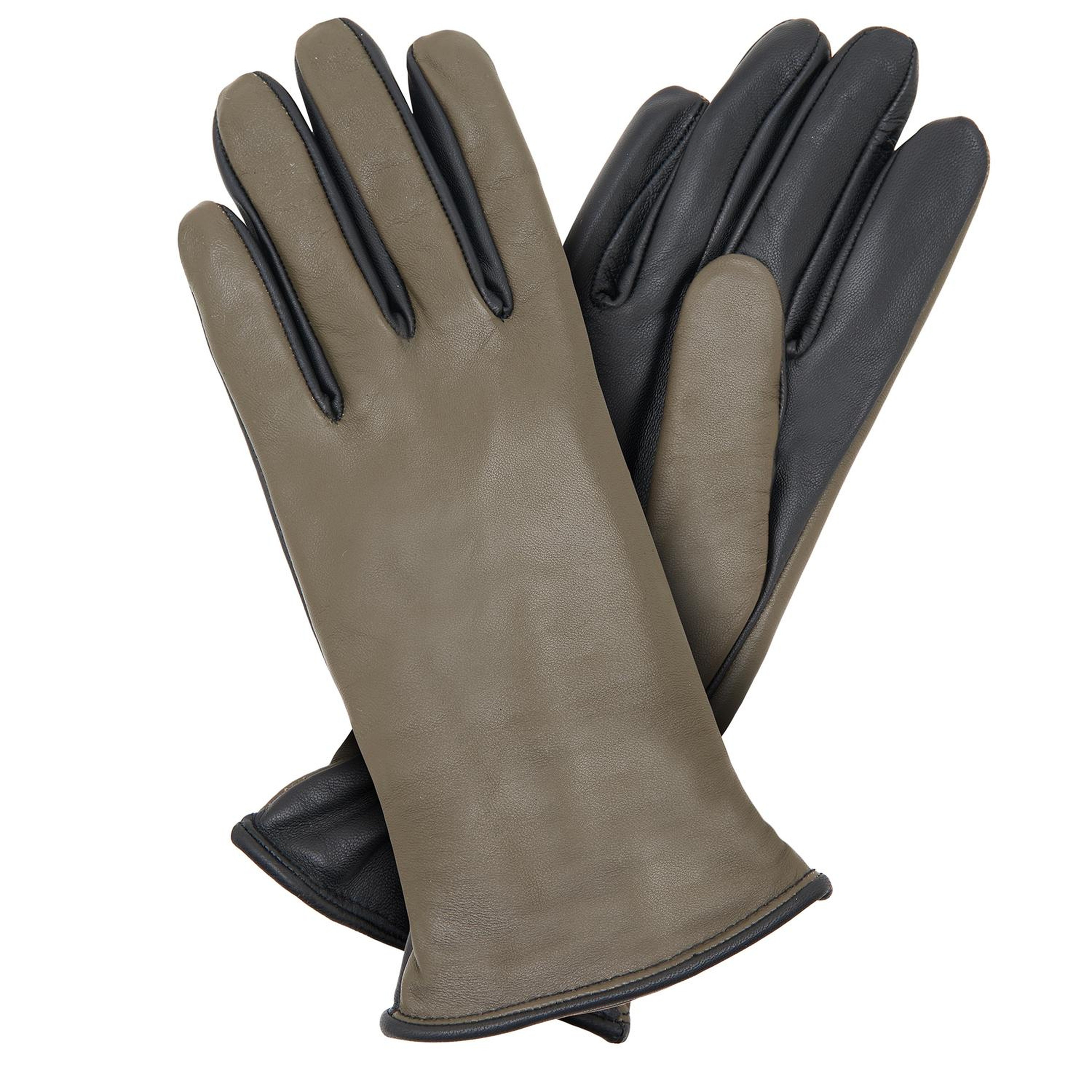 Siyah Kadın Deri Eldiven