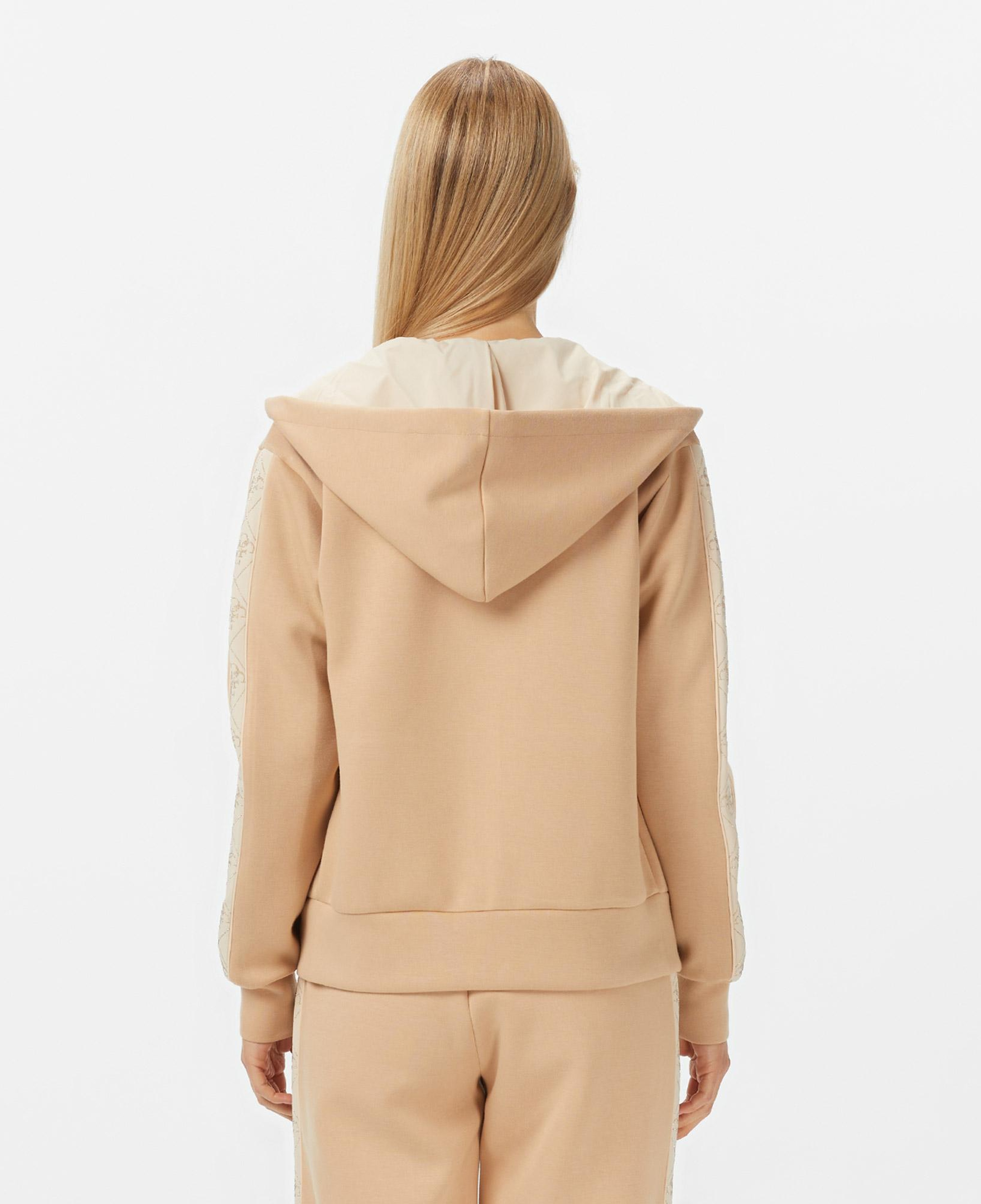 Guess New Hooded Scuba Kadın Bej Hoodie