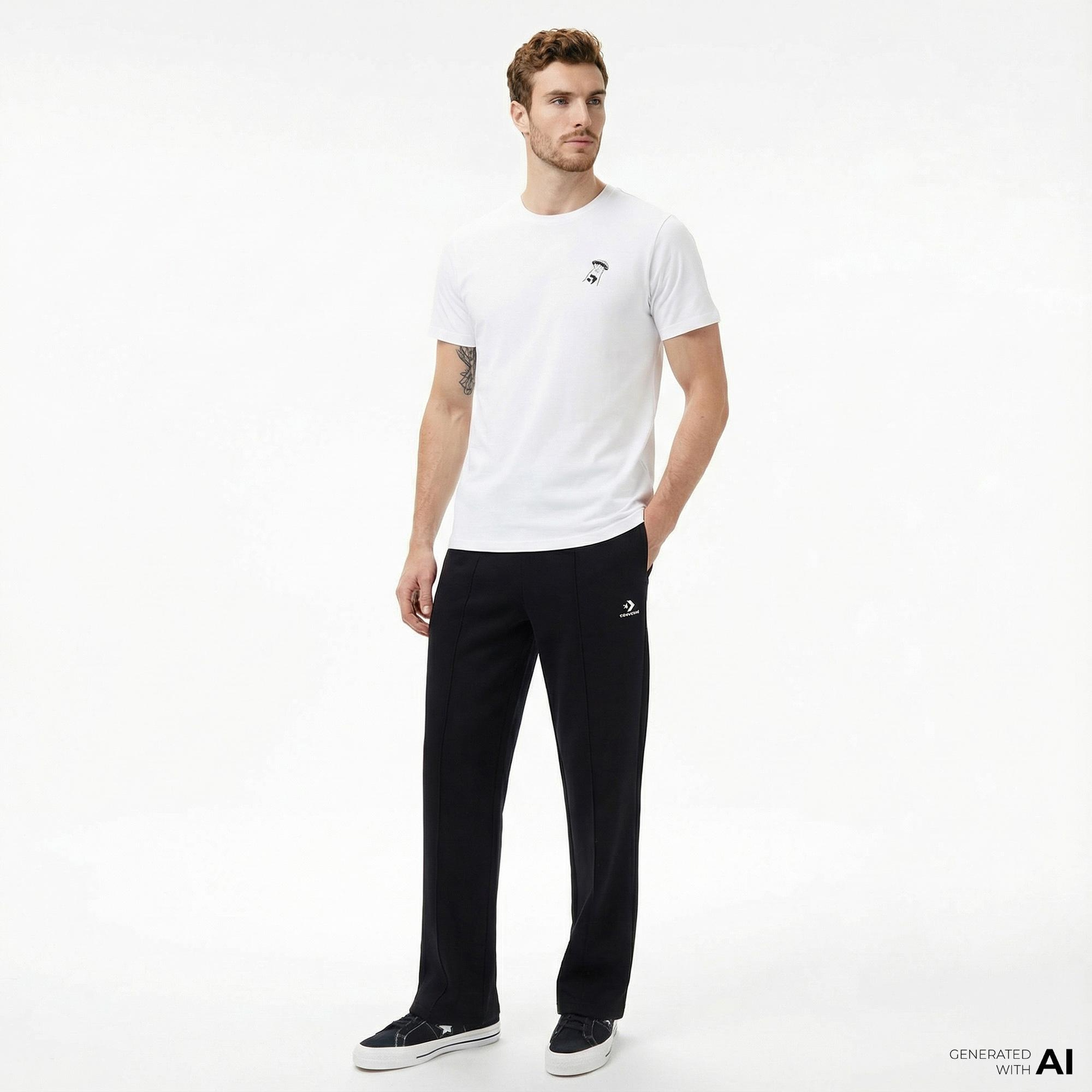 Converse Erkek Beyaz T-Shirt