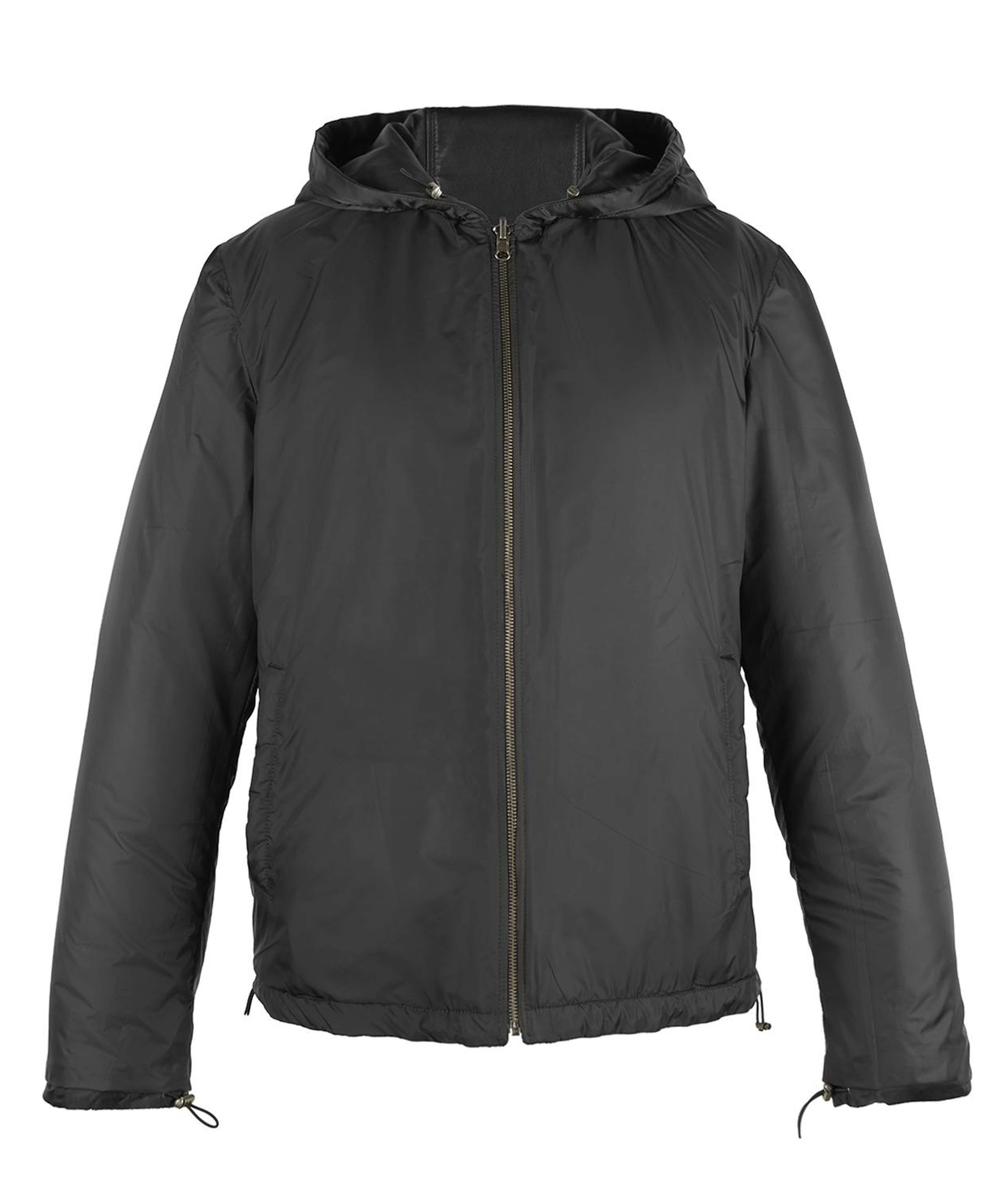 Alanzo Siyah Erkek Çift Taraflı Deri Bomber Ceket