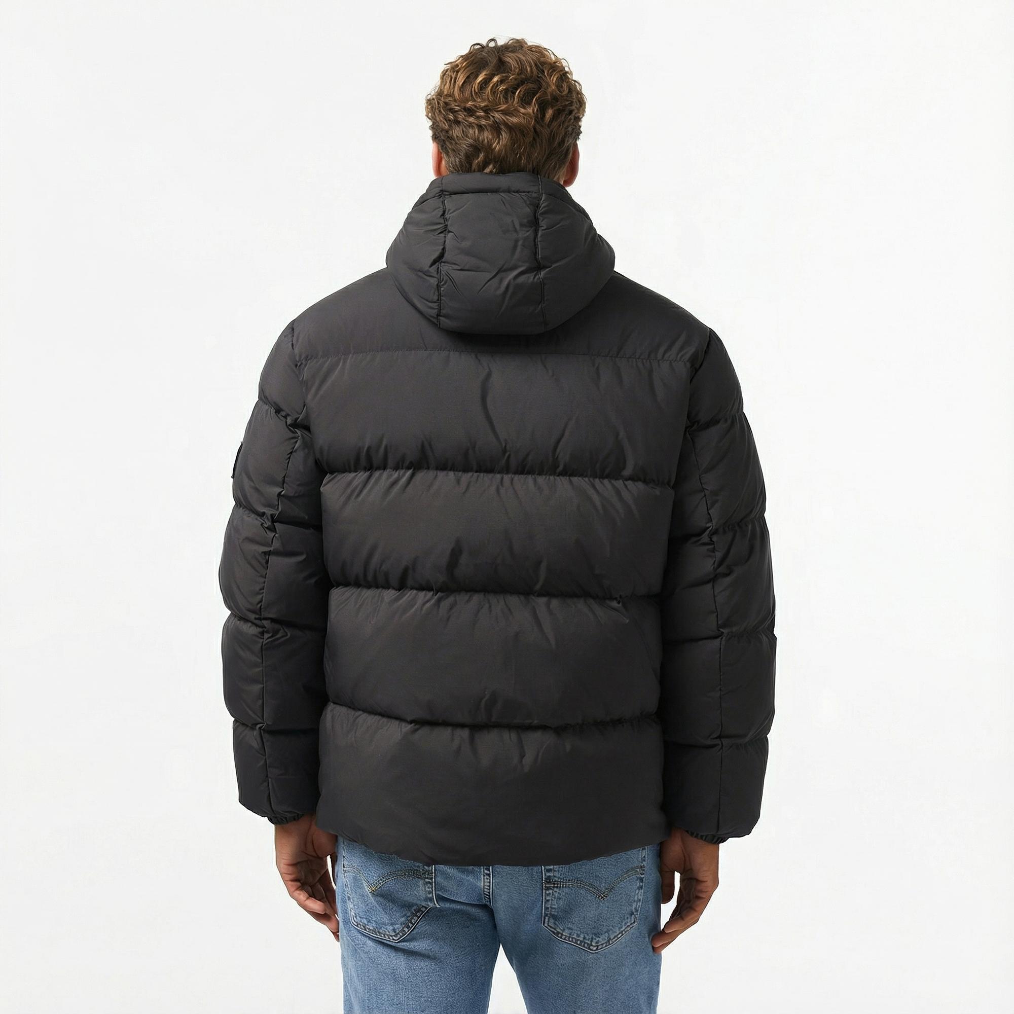 Tommy Hilfiger Essential Down Erkek Siyah Puffer Mont